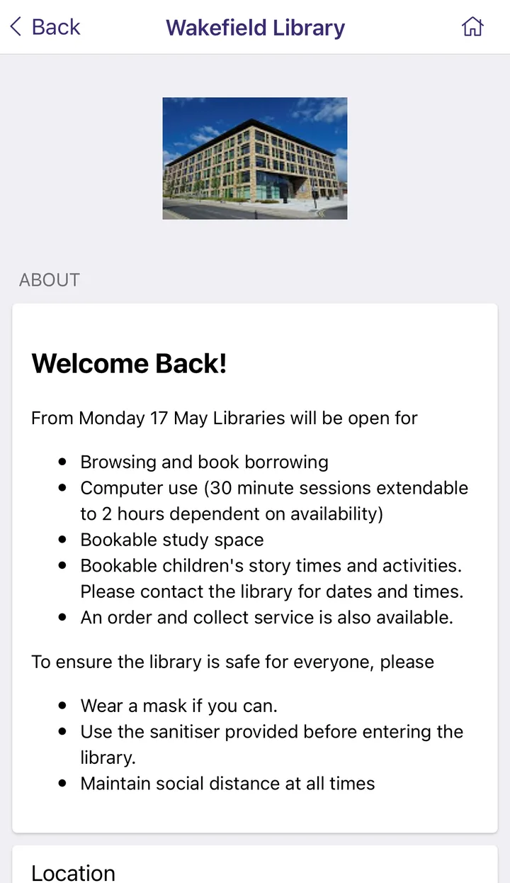 Wakefield Libraries | Indus Appstore | Screenshot