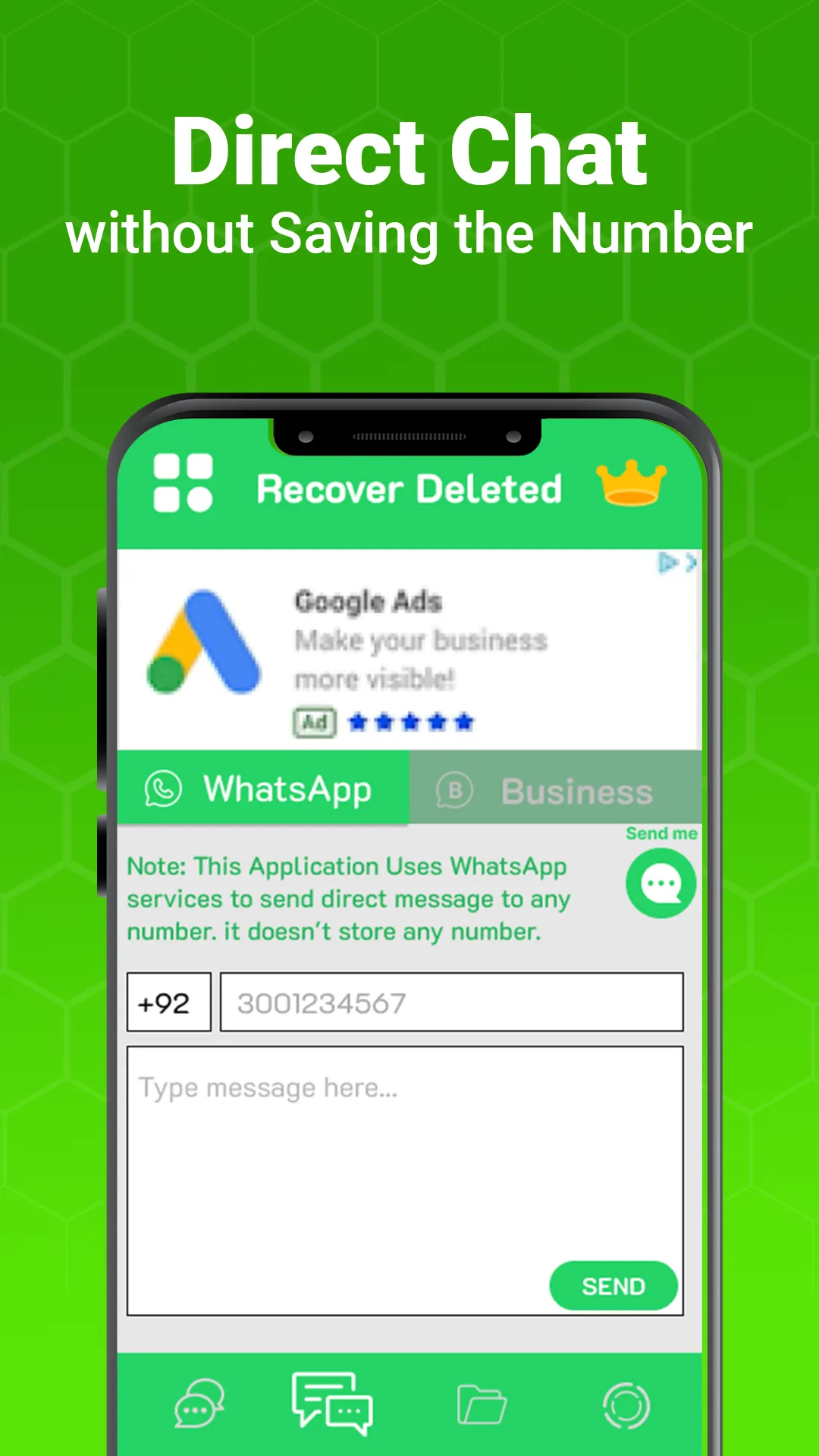 WARM Recover Deleted Messages | Indus Appstore | Screenshot