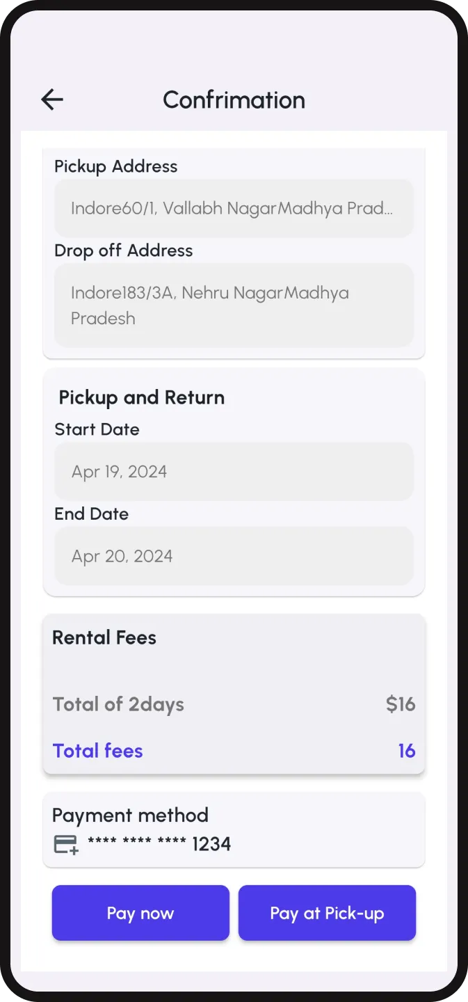 car rental | Indus Appstore | Screenshot