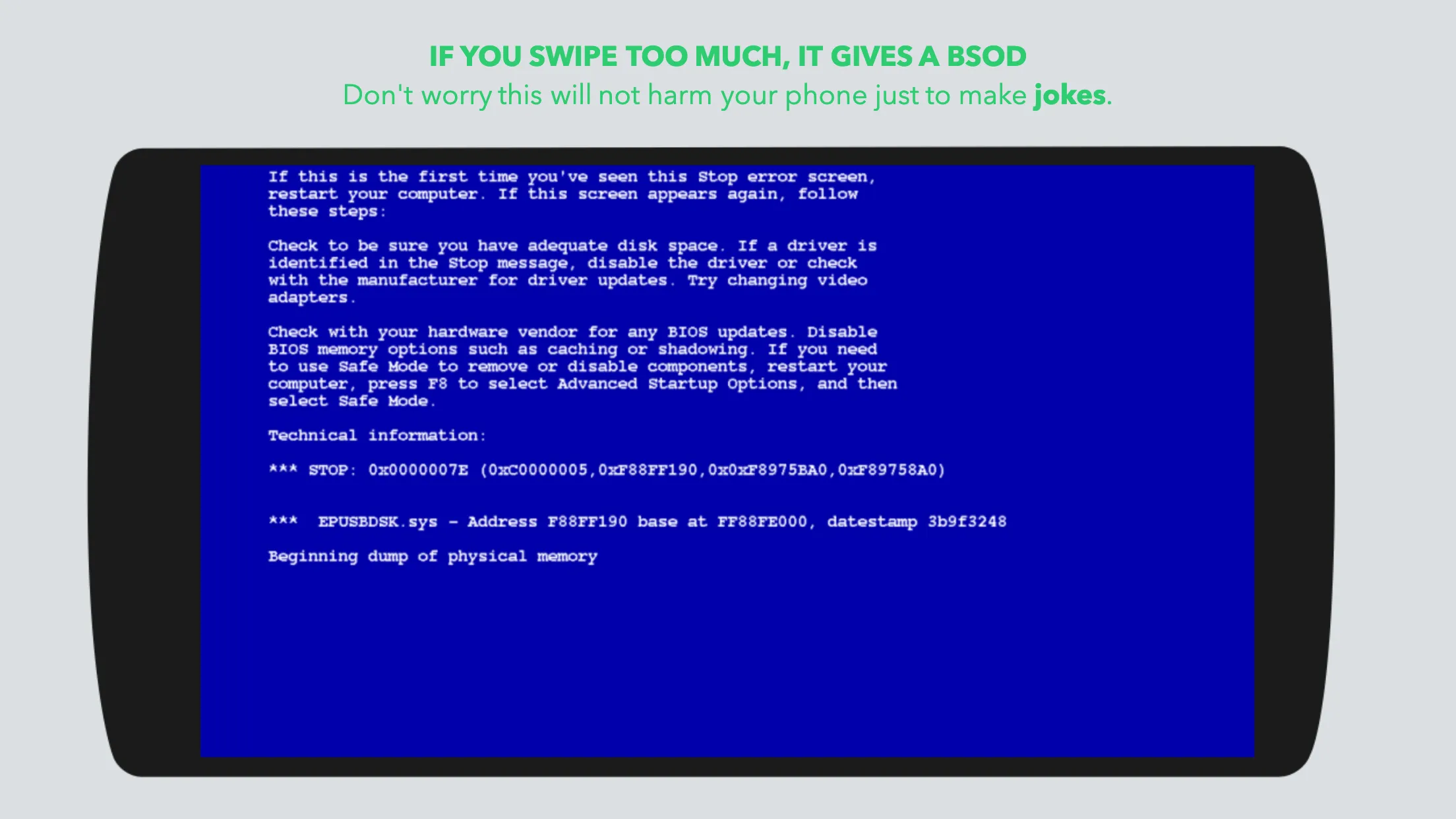 Blue Screen of Death Errors | Indus Appstore | Screenshot