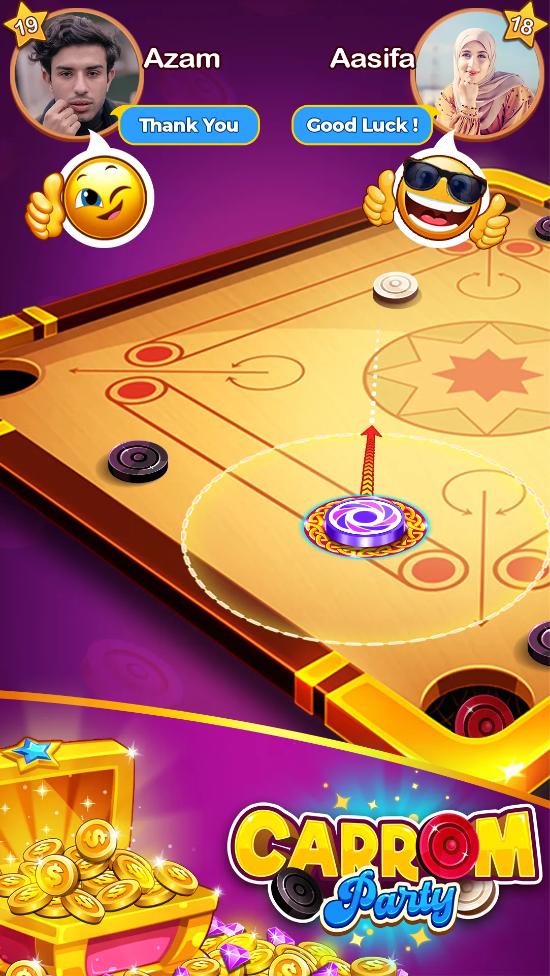 Carrom Party | Indus Appstore | Screenshot