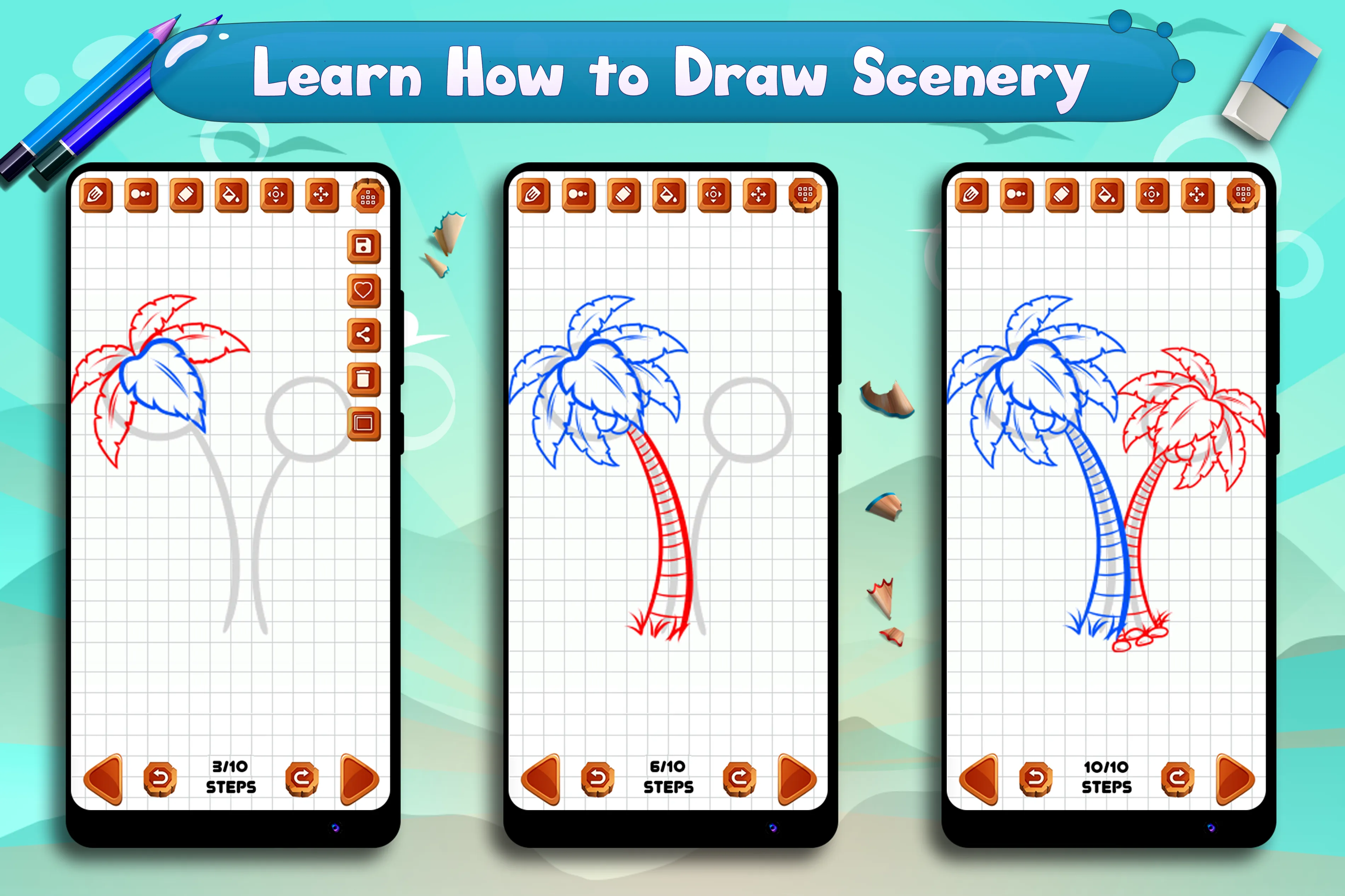 Learn to Draw Scenery & Nature | Indus Appstore | Screenshot