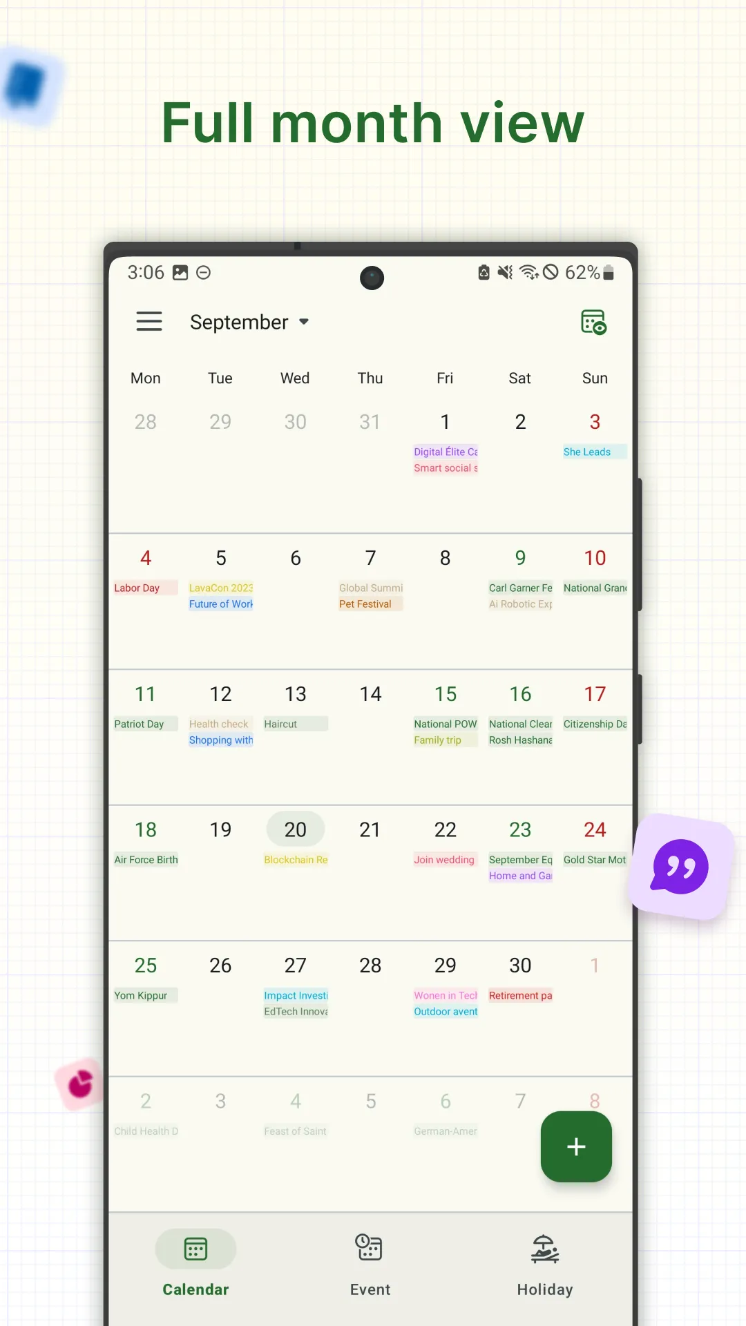 Holiday Calendar | Indus Appstore | Screenshot