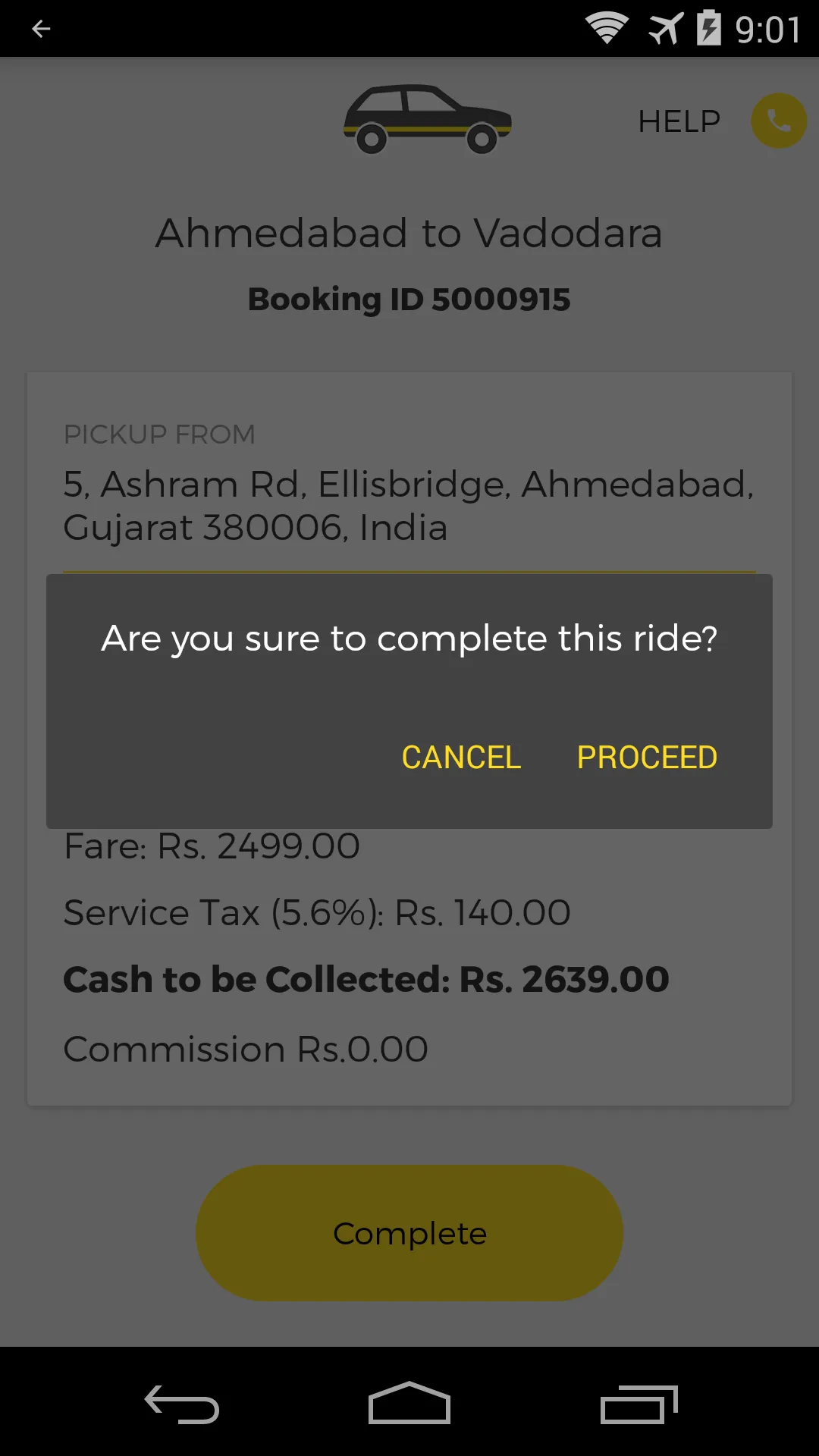 OneWay.Cab Partner | Indus Appstore | Screenshot
