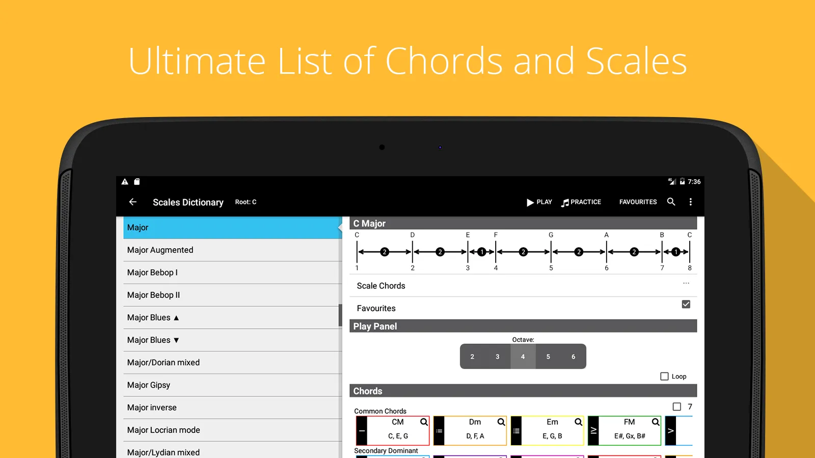 Piano Chord, Scale, Progressio | Indus Appstore | Screenshot