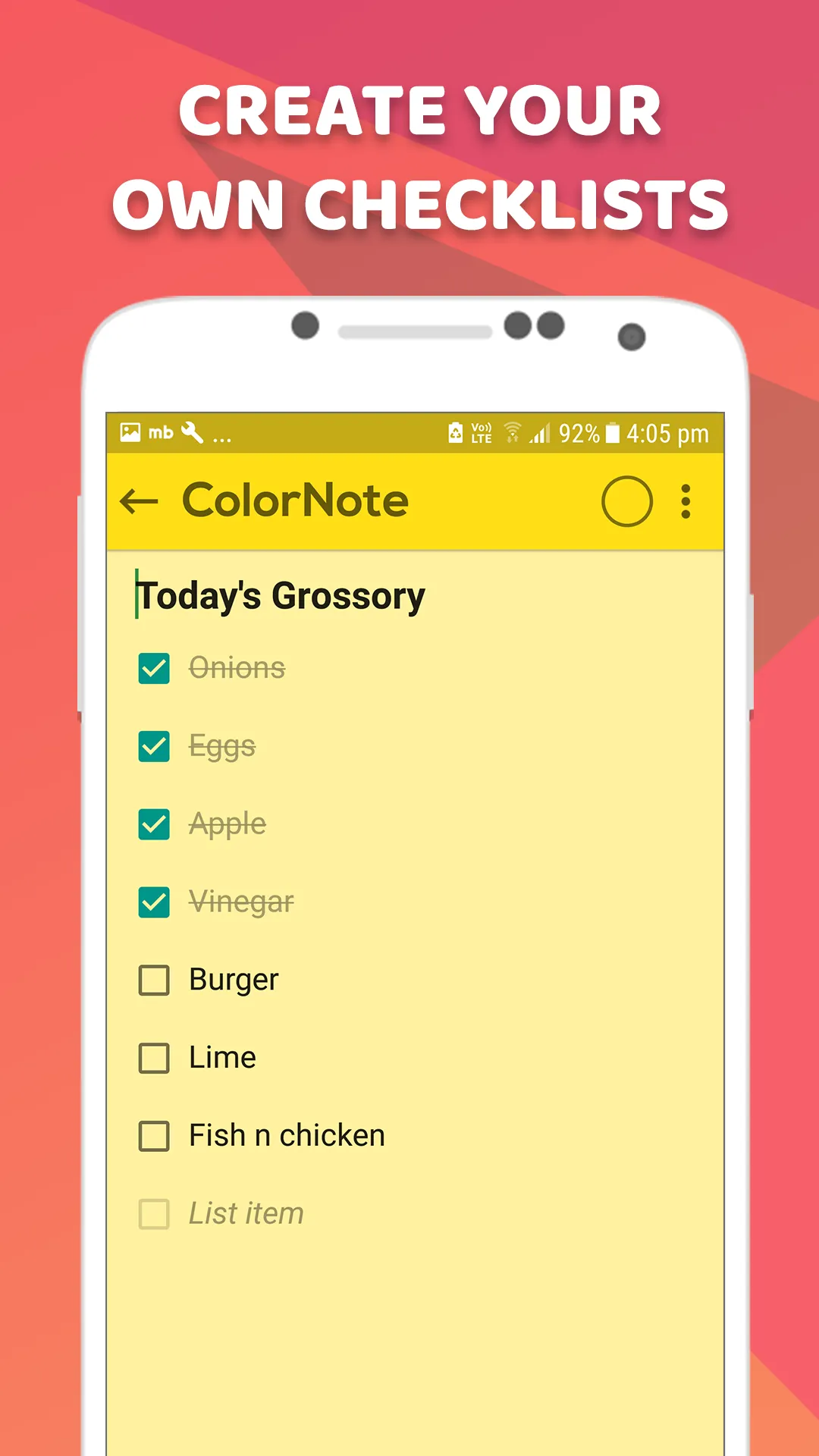 Color Notes | Indus Appstore | Screenshot