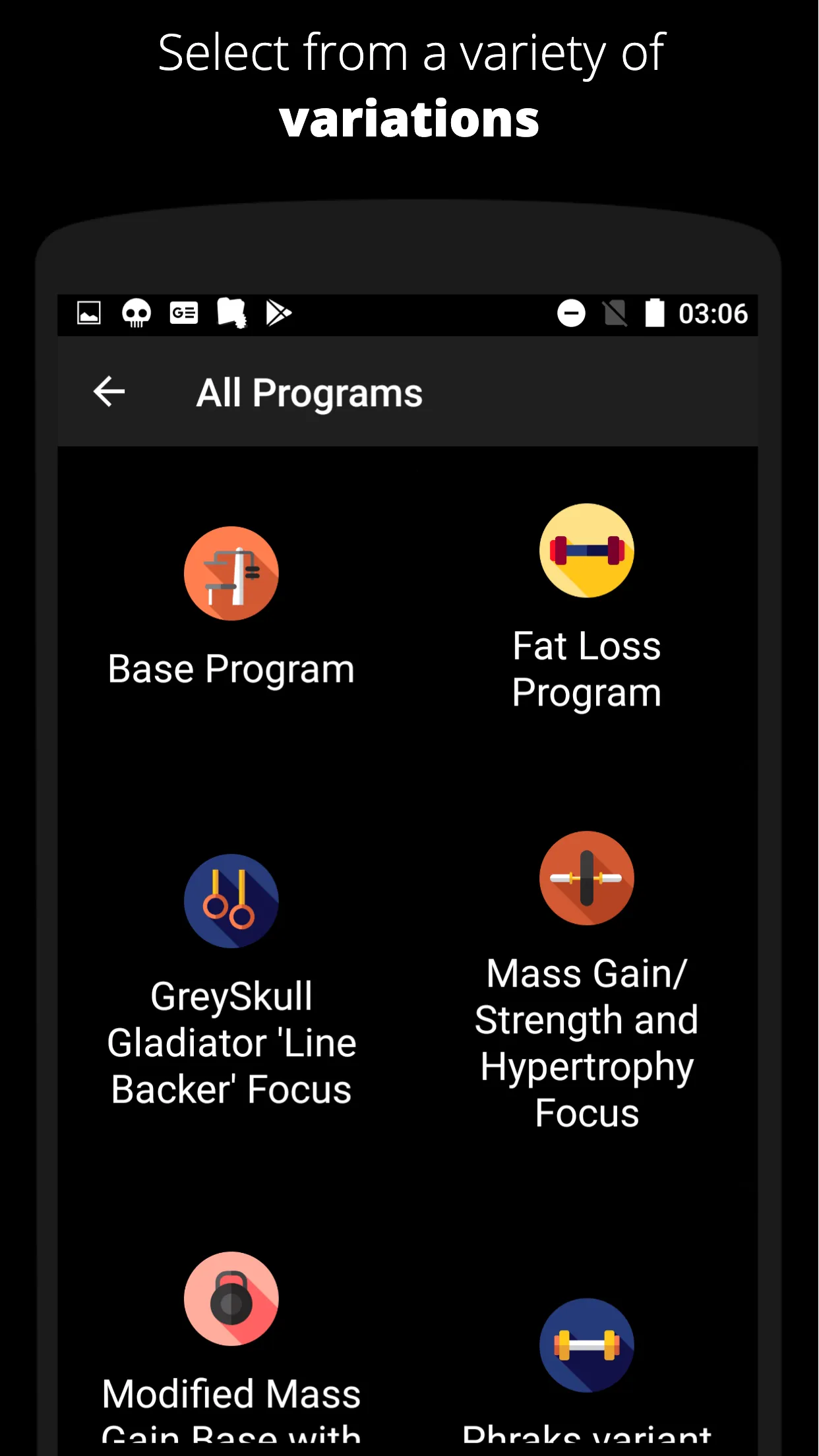 GreySkull LP Workout Gym Log | Indus Appstore | Screenshot