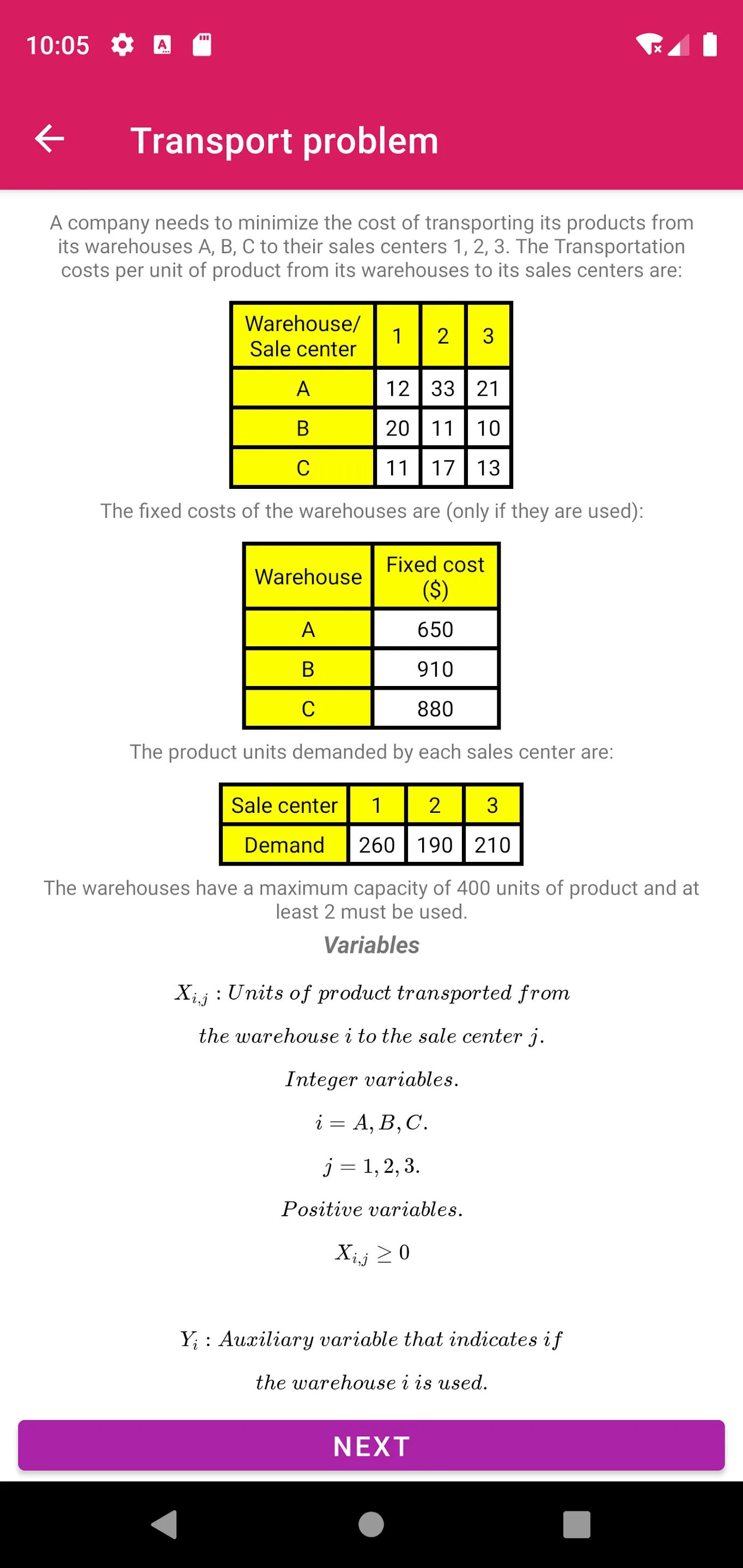 MILP Solver | Indus Appstore | Screenshot