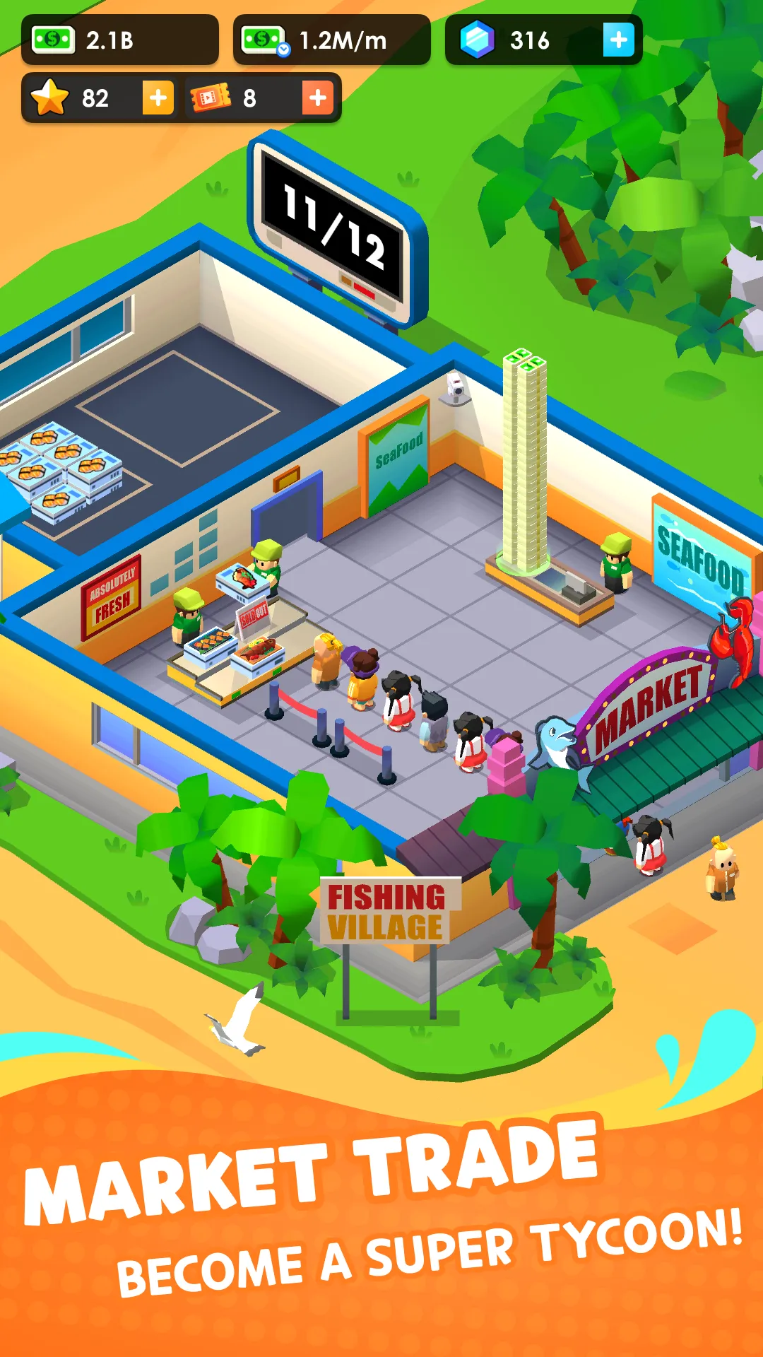 Seafood Inc - Tycoon, Idle | Indus Appstore | Screenshot