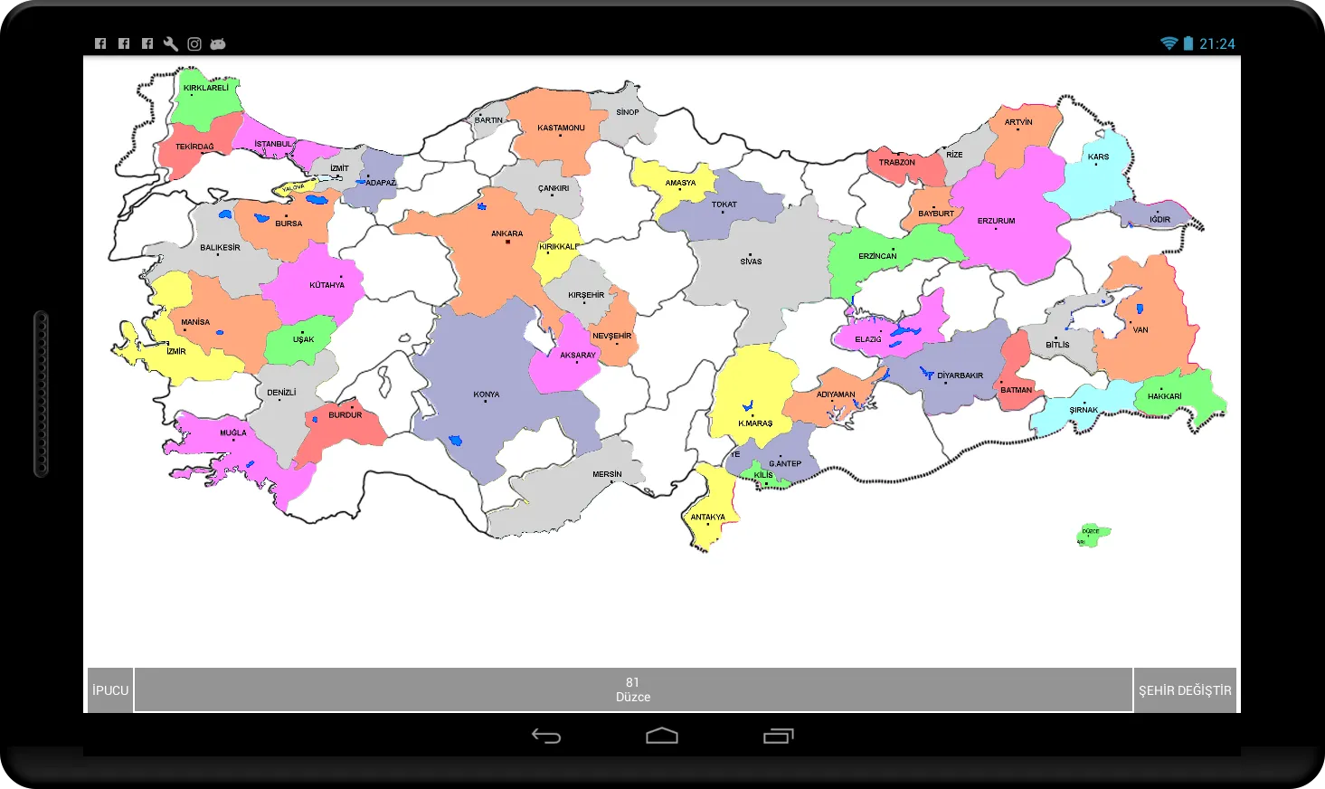 Şehir Bulma Oyunu | Indus Appstore | Screenshot