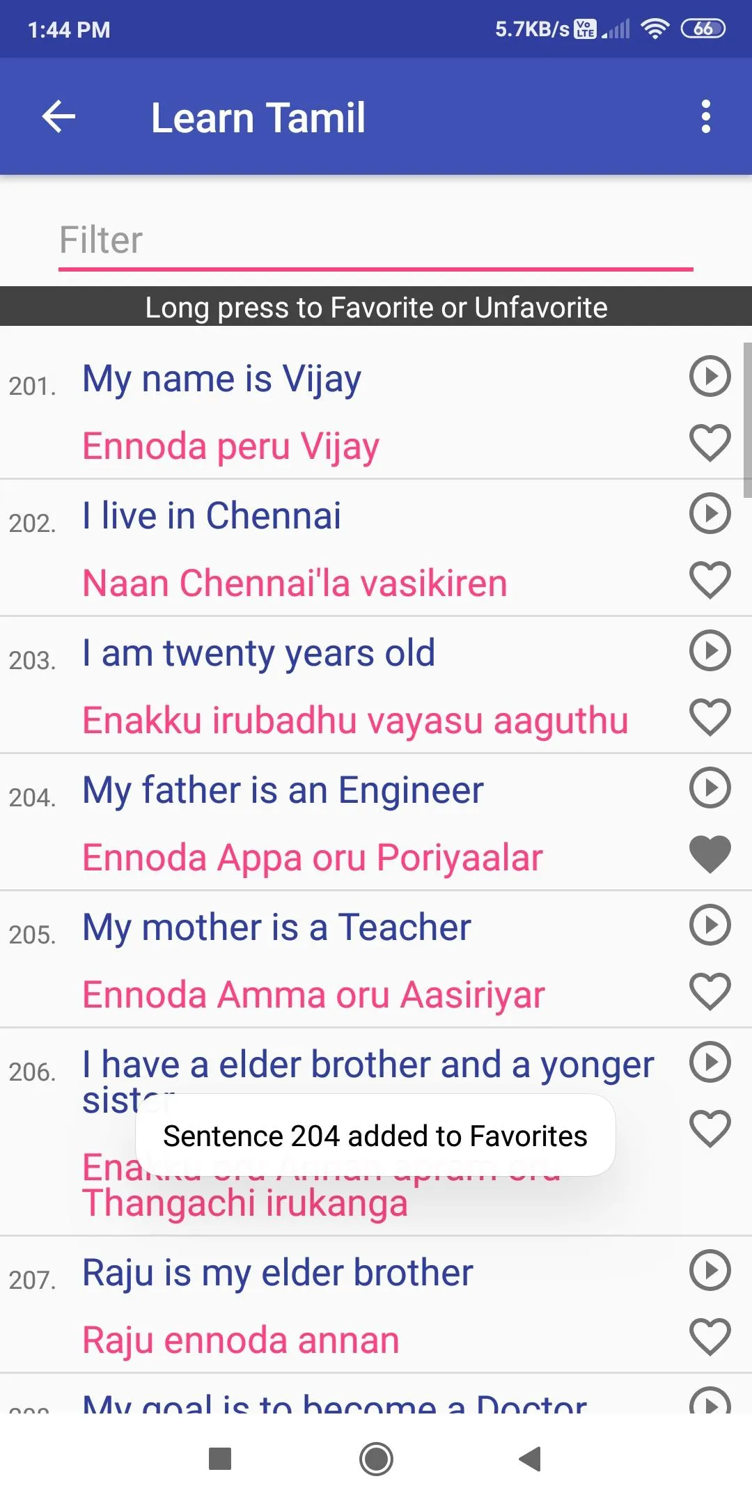 Learn Tamil through English | Indus Appstore | Screenshot