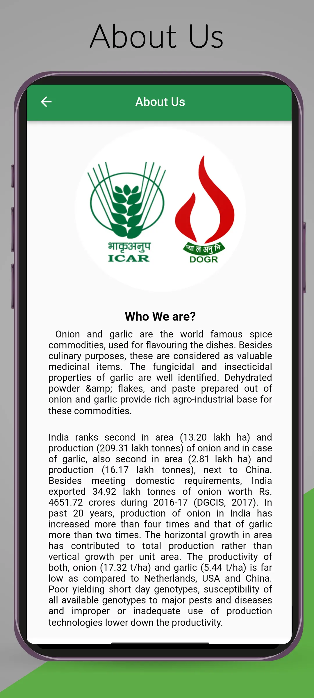 Onion Crop Advisor | Indus Appstore | Screenshot