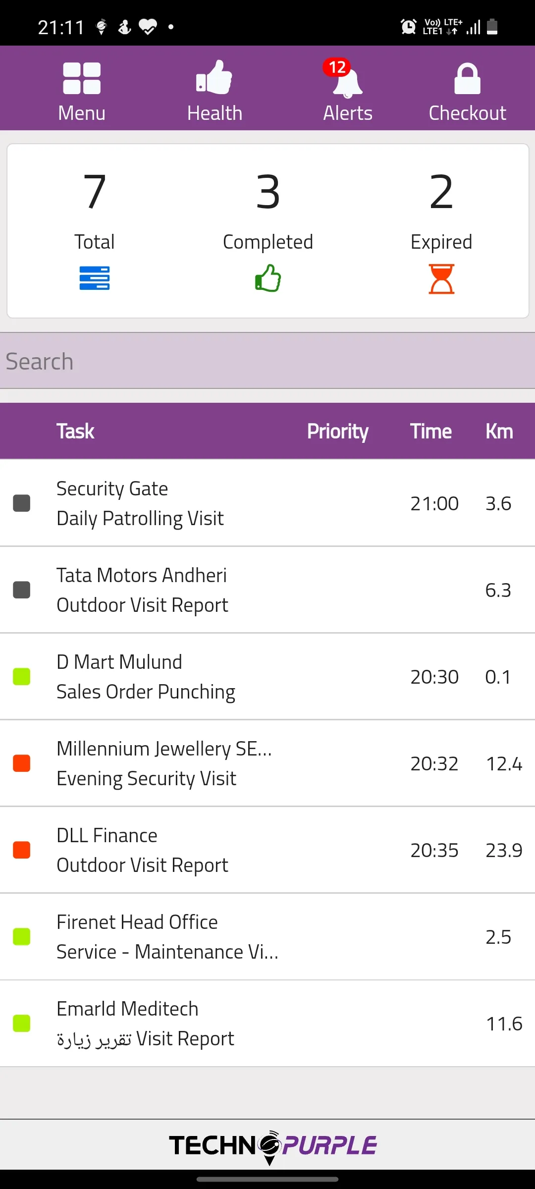 EFFY TechnoPurple Task Tracker | Indus Appstore | Screenshot