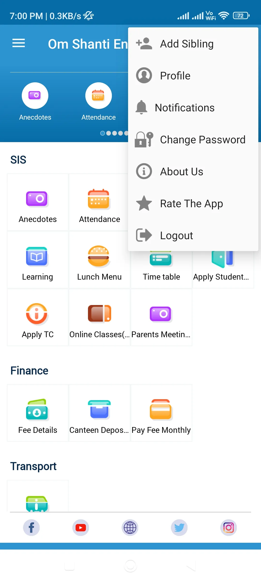 OmShanti English Medium School | Indus Appstore | Screenshot