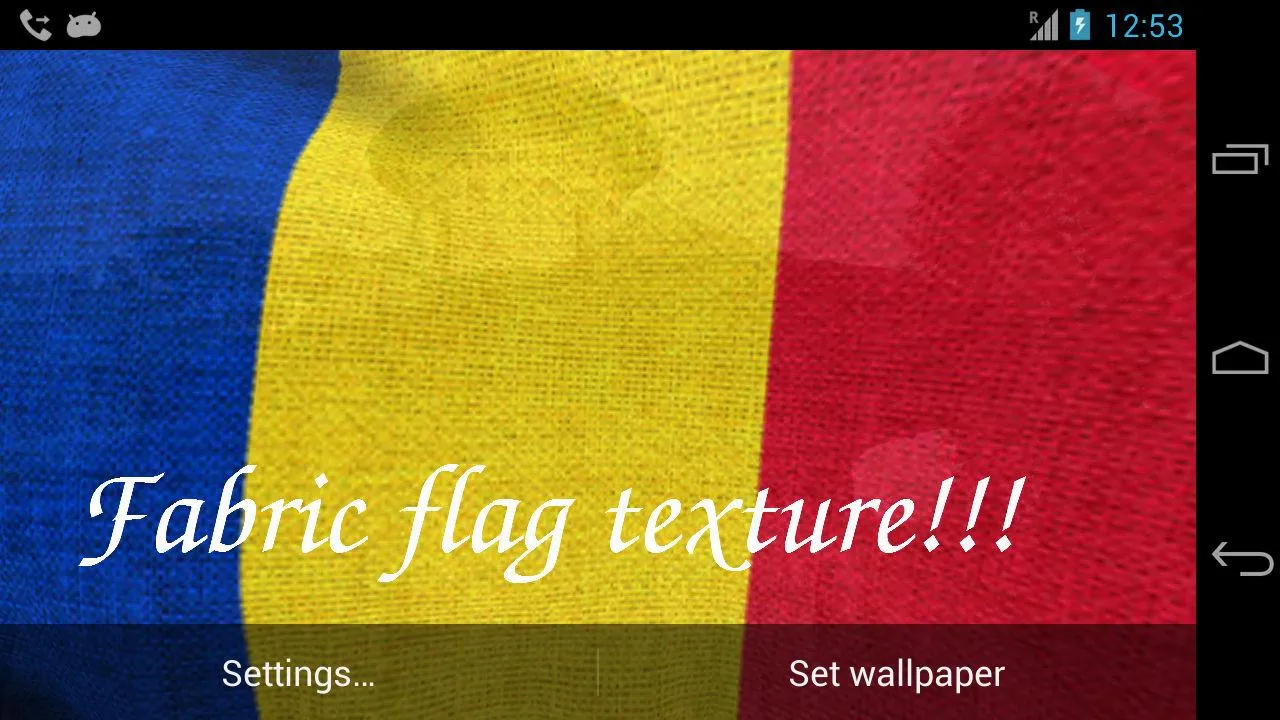 Romania Flag Live Wallpaper | Indus Appstore | Screenshot