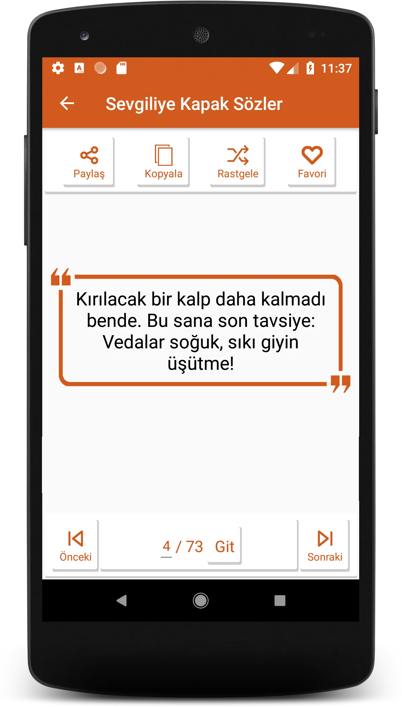 Kapak Sözler (2024) | Indus Appstore | Screenshot