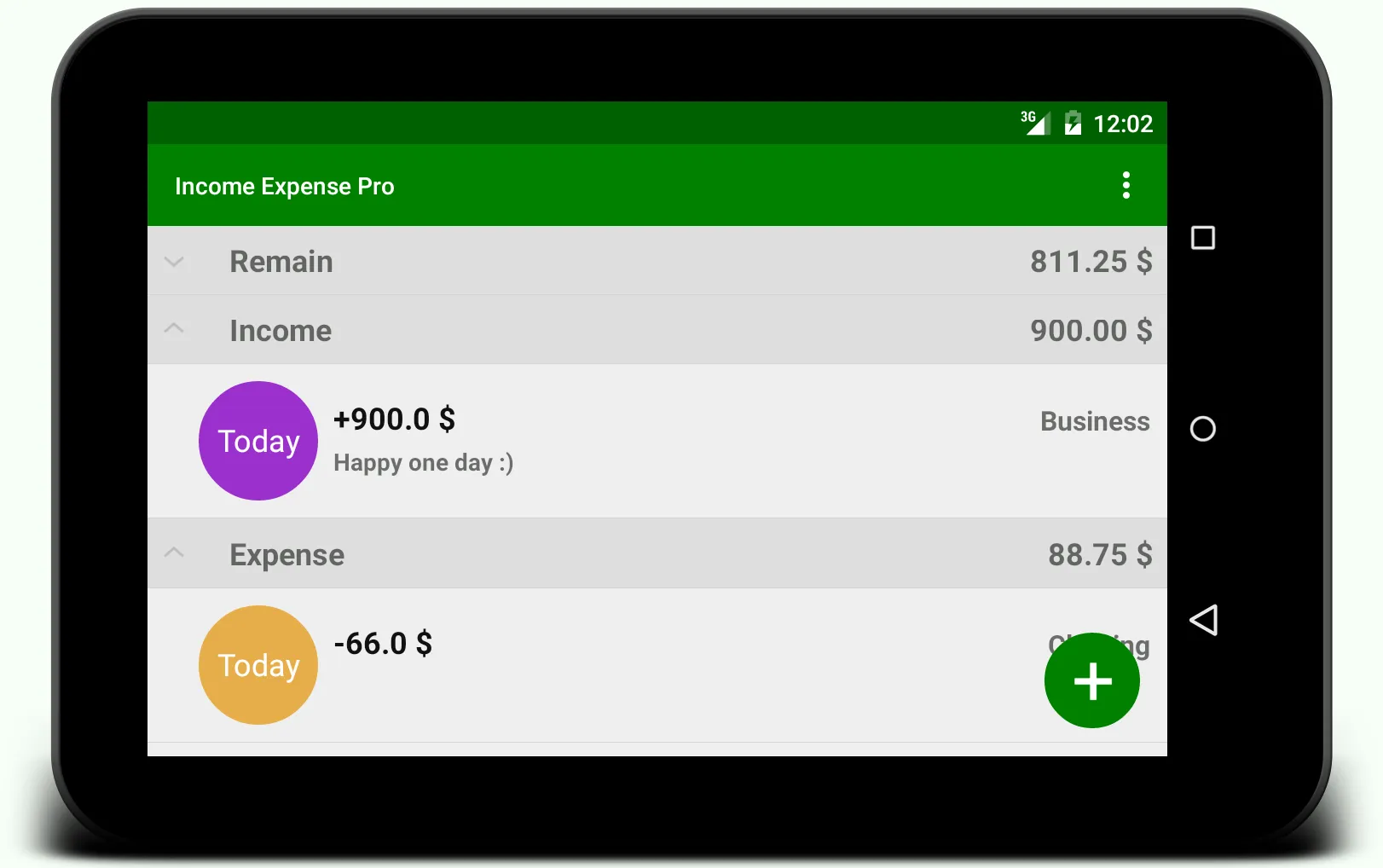 Income Expense Pro | Indus Appstore | Screenshot