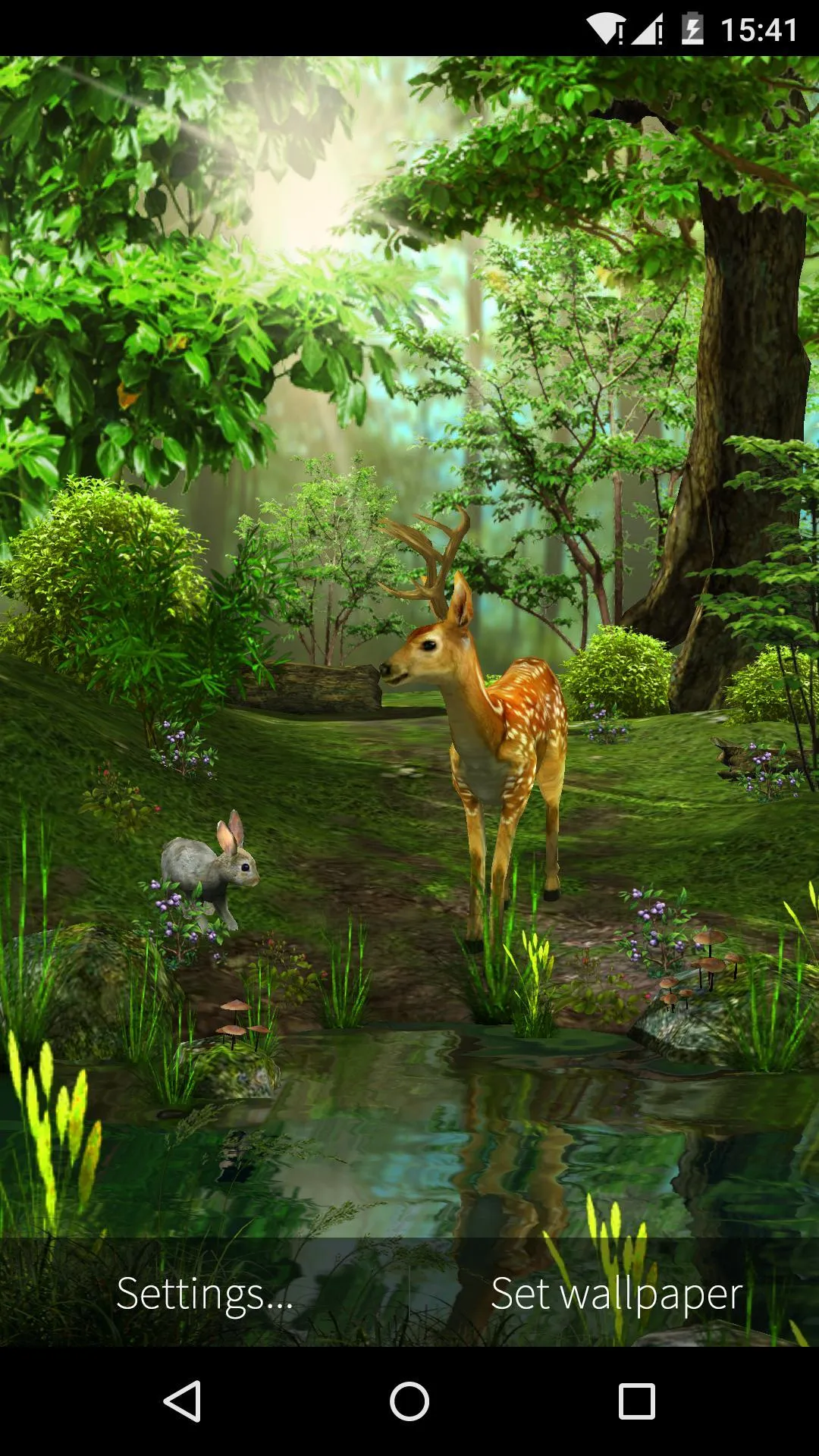 3D Deer-Nature Live Wallpaper | Indus Appstore | Screenshot