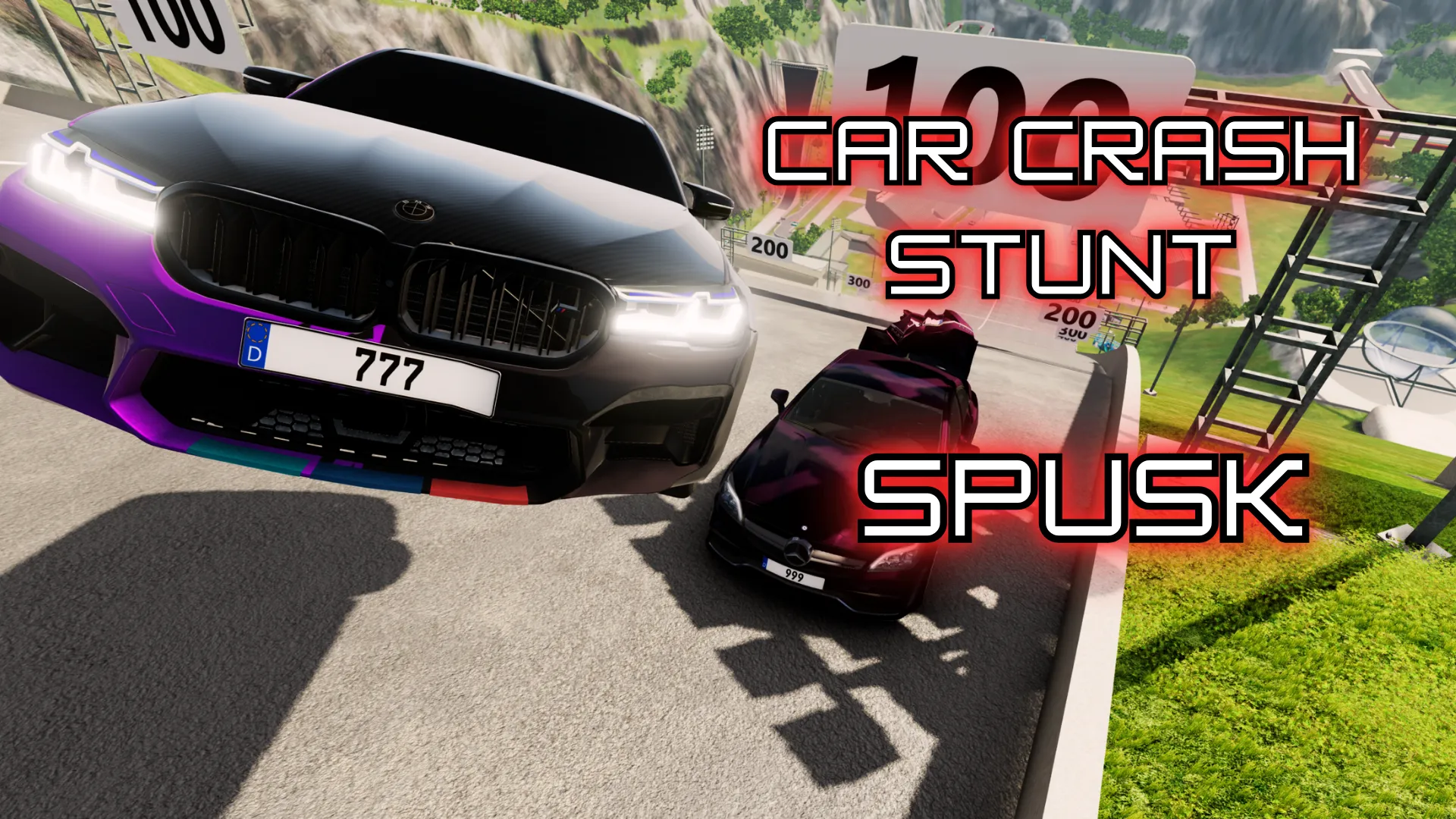Car Crash Stunt ramp: Spusk 3D | Indus Appstore | Screenshot