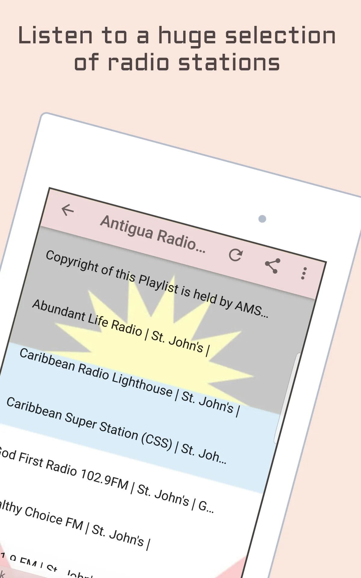 Antigua Radio Music & News | Indus Appstore | Screenshot