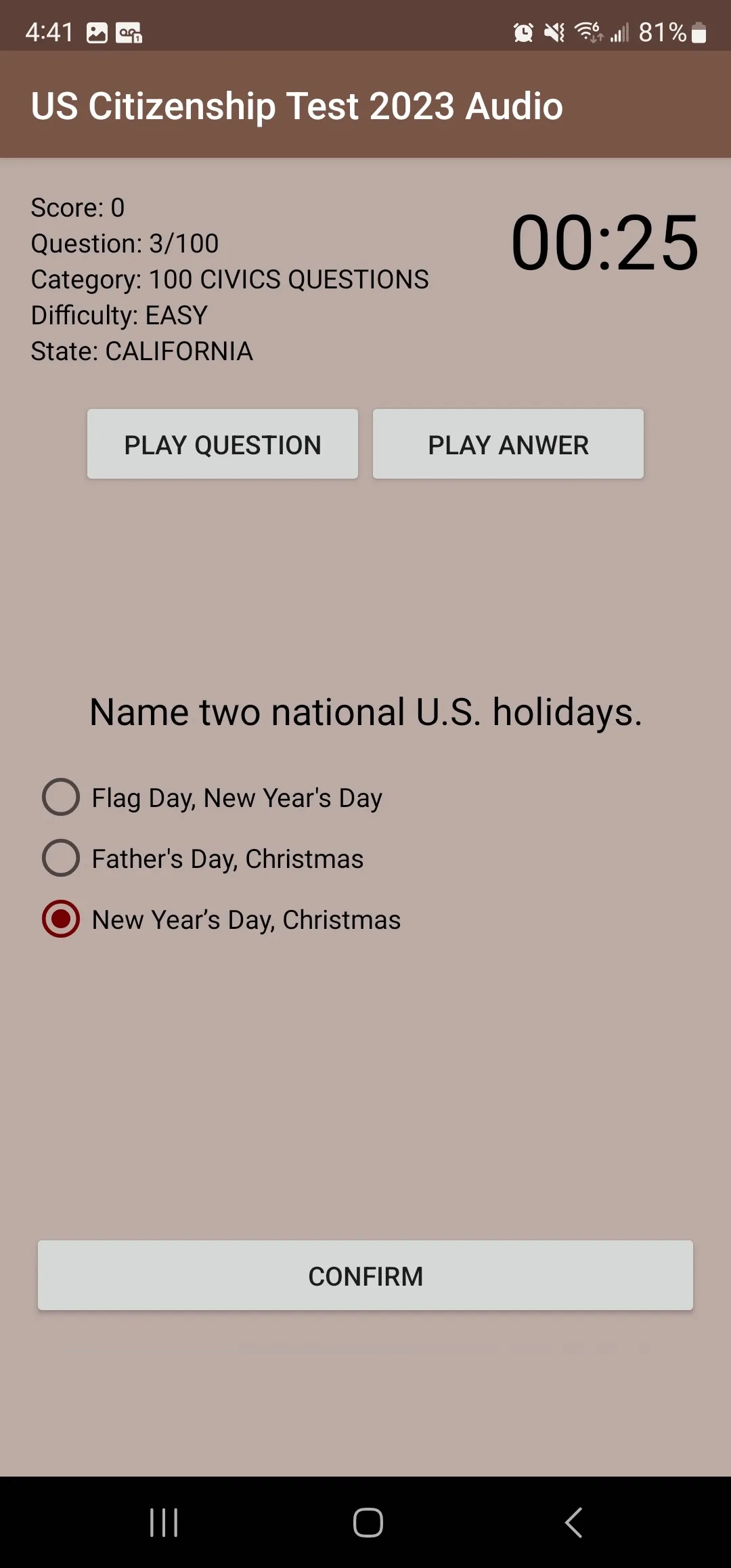 US Citizenship Test 2023 Audio | Indus Appstore | Screenshot