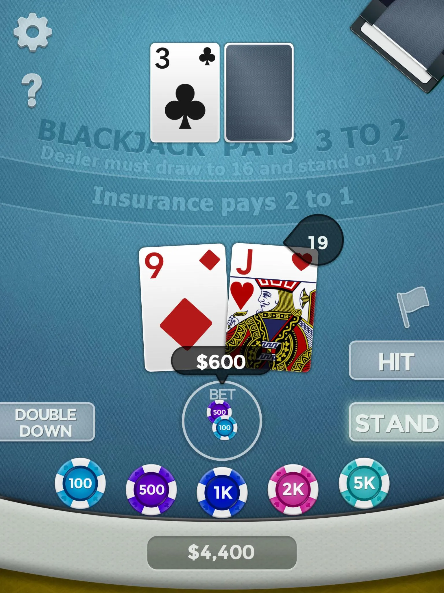 Blackjack 21 | Indus Appstore | Screenshot