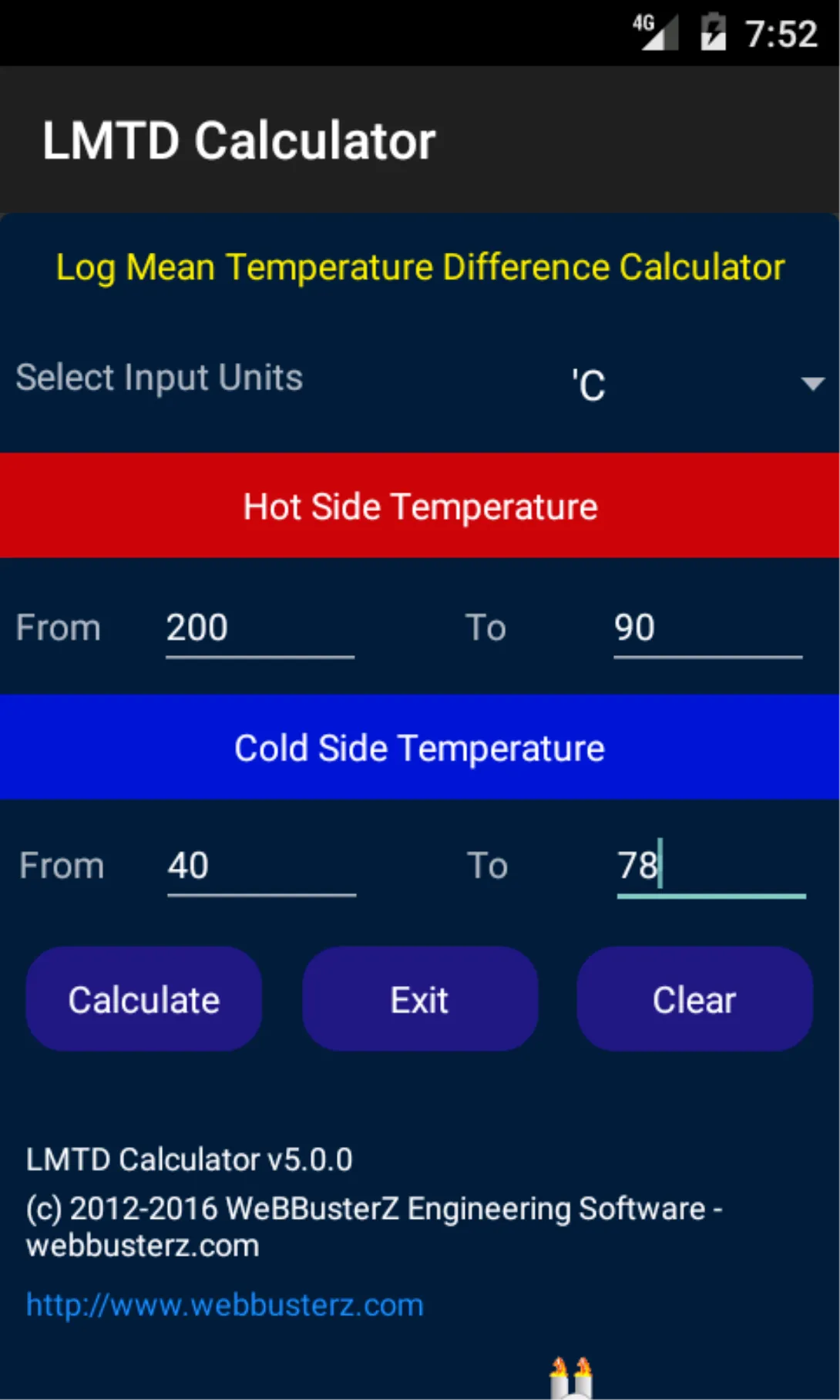 LMTD Calculator | Indus Appstore | Screenshot