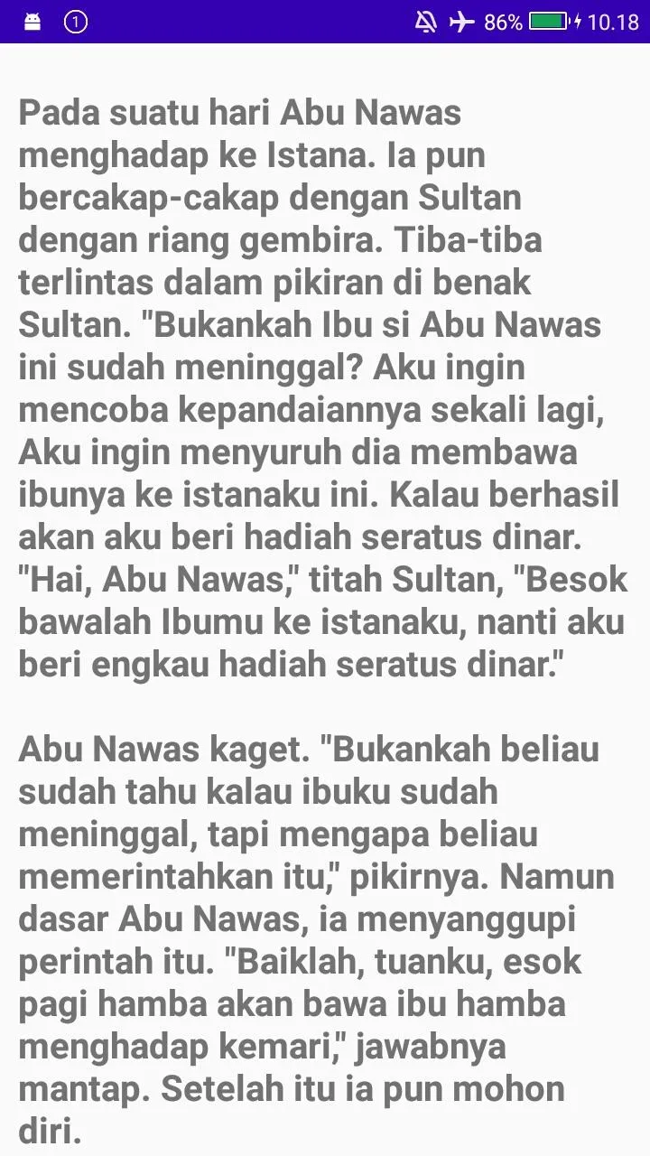 KISAH ABUNAWAS - 1001 MALAM | Indus Appstore | Screenshot