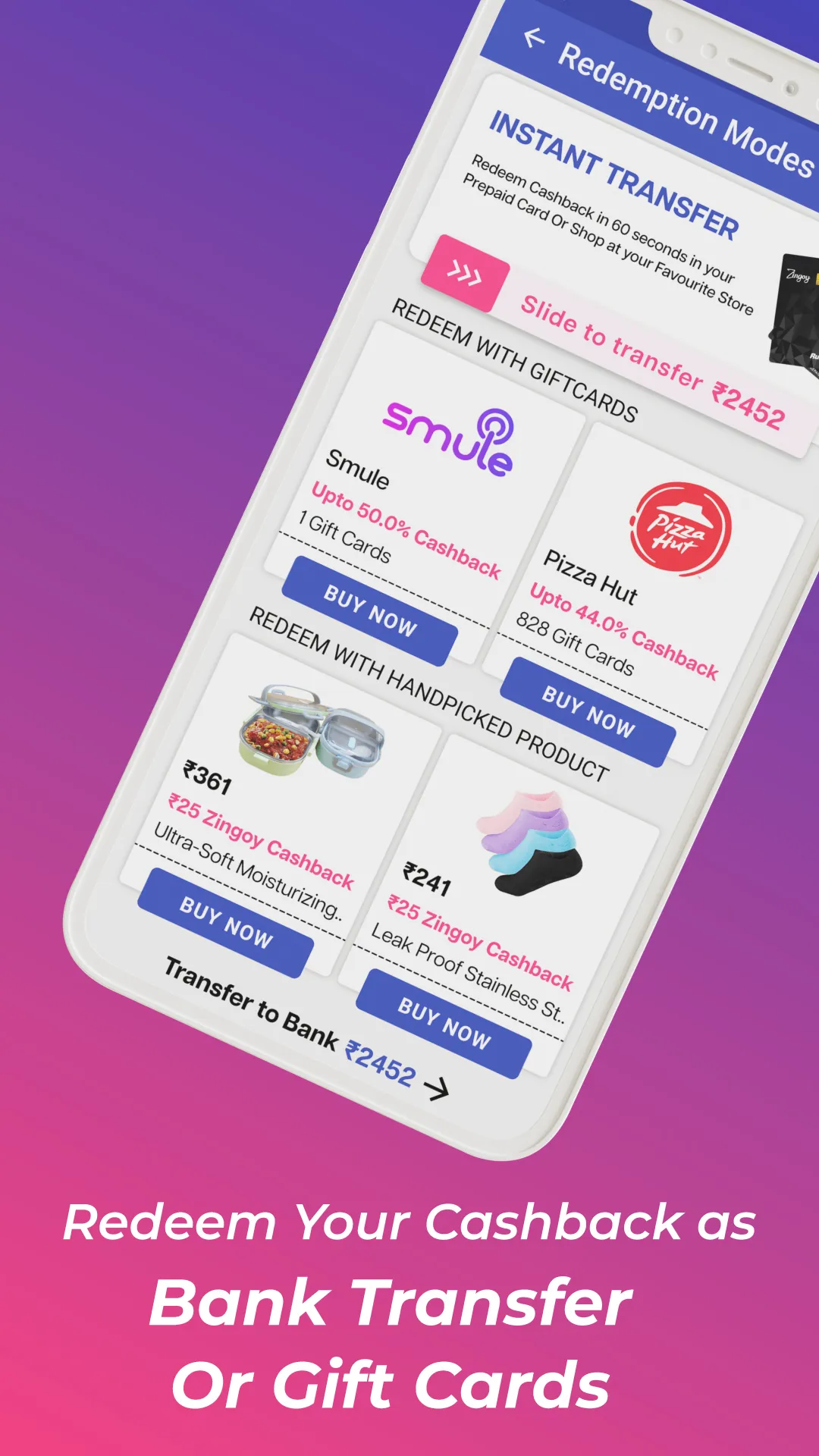 Zingoy: Gift Cards & Cashback | Indus Appstore | Screenshot