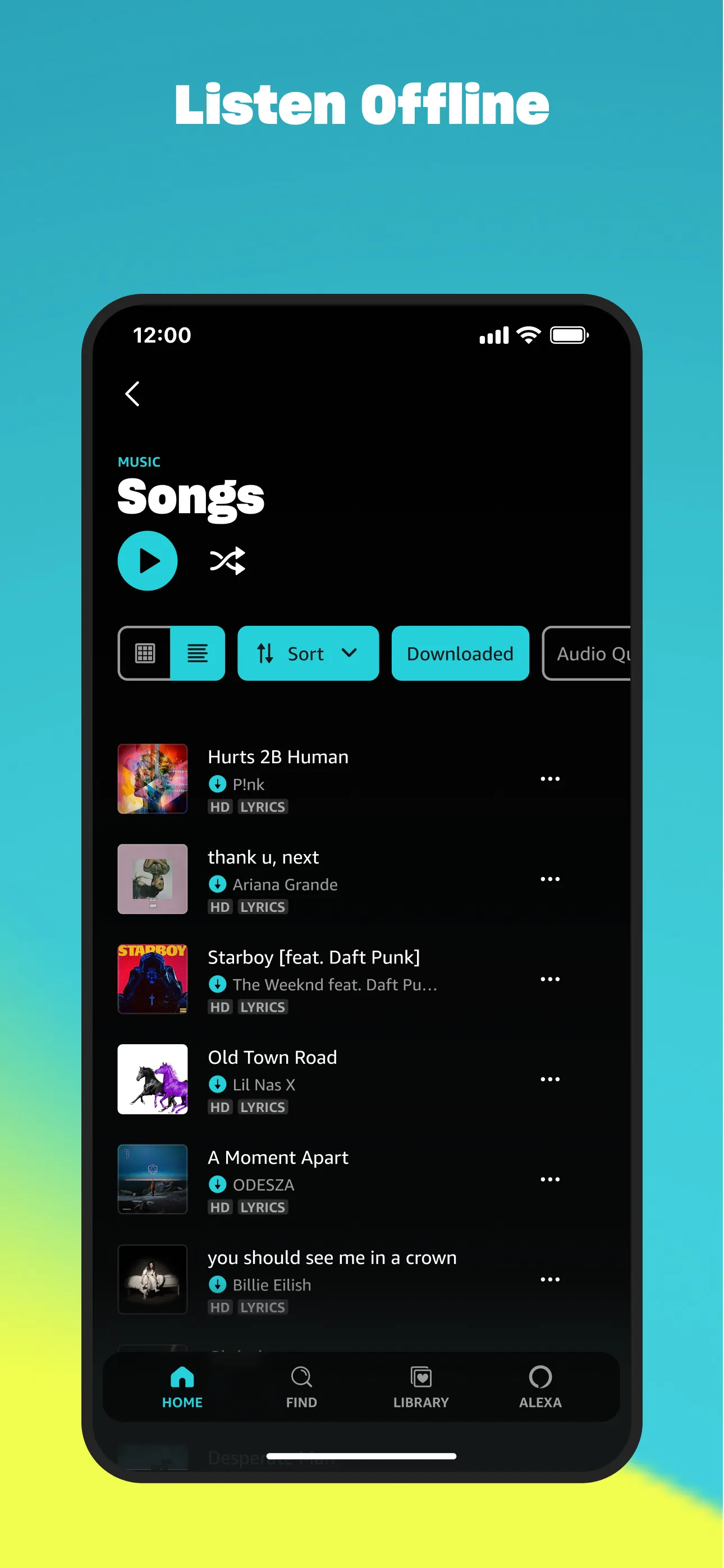 Amazon Music: Songs & Podcasts | Indus Appstore | Screenshot