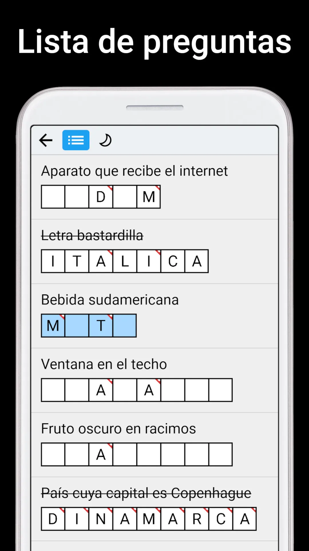 Crucigrama - Autodefinido | Indus Appstore | Screenshot