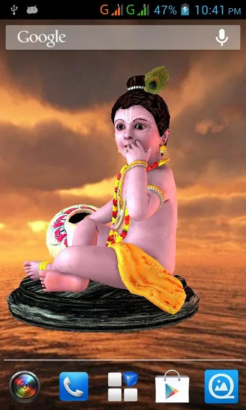 3D Krishna Live Wallpaper | Indus Appstore | Screenshot