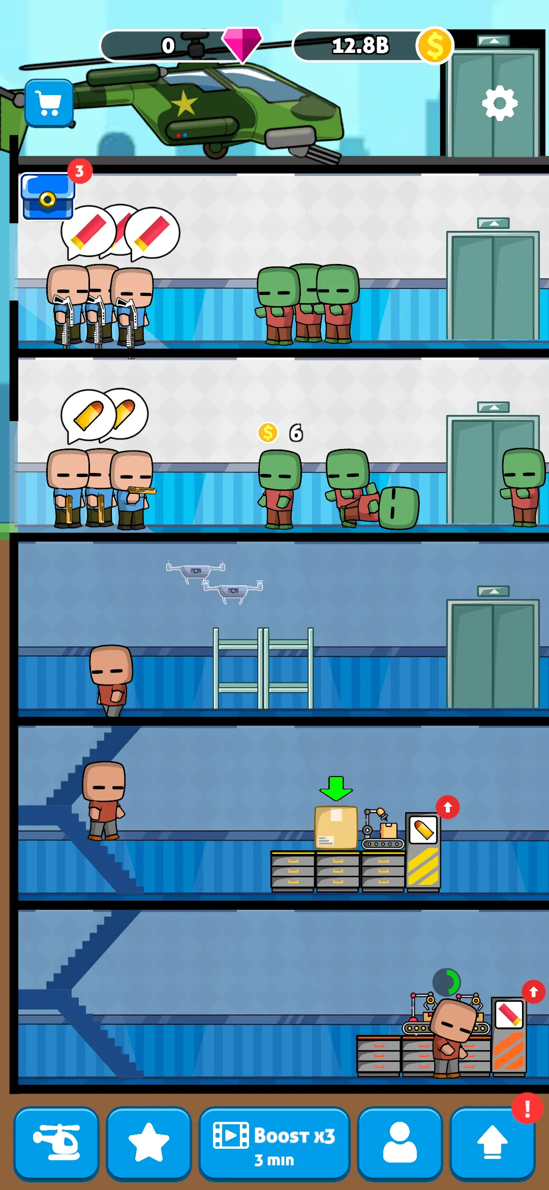 Zombie Shoot: Idle Gun Factory | Indus Appstore | Screenshot