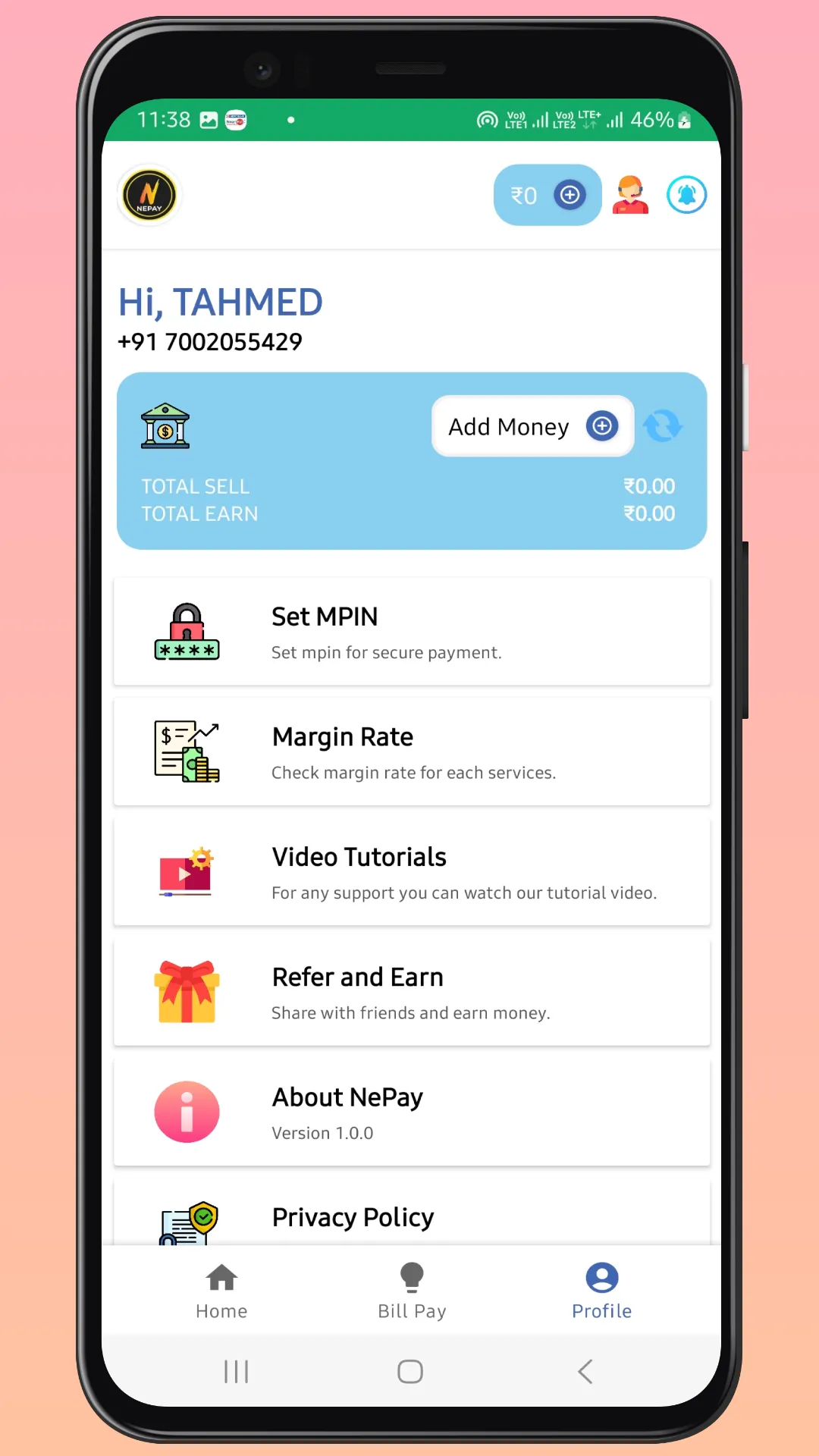 NePay - Recharge & Bill Pay | Indus Appstore | Screenshot