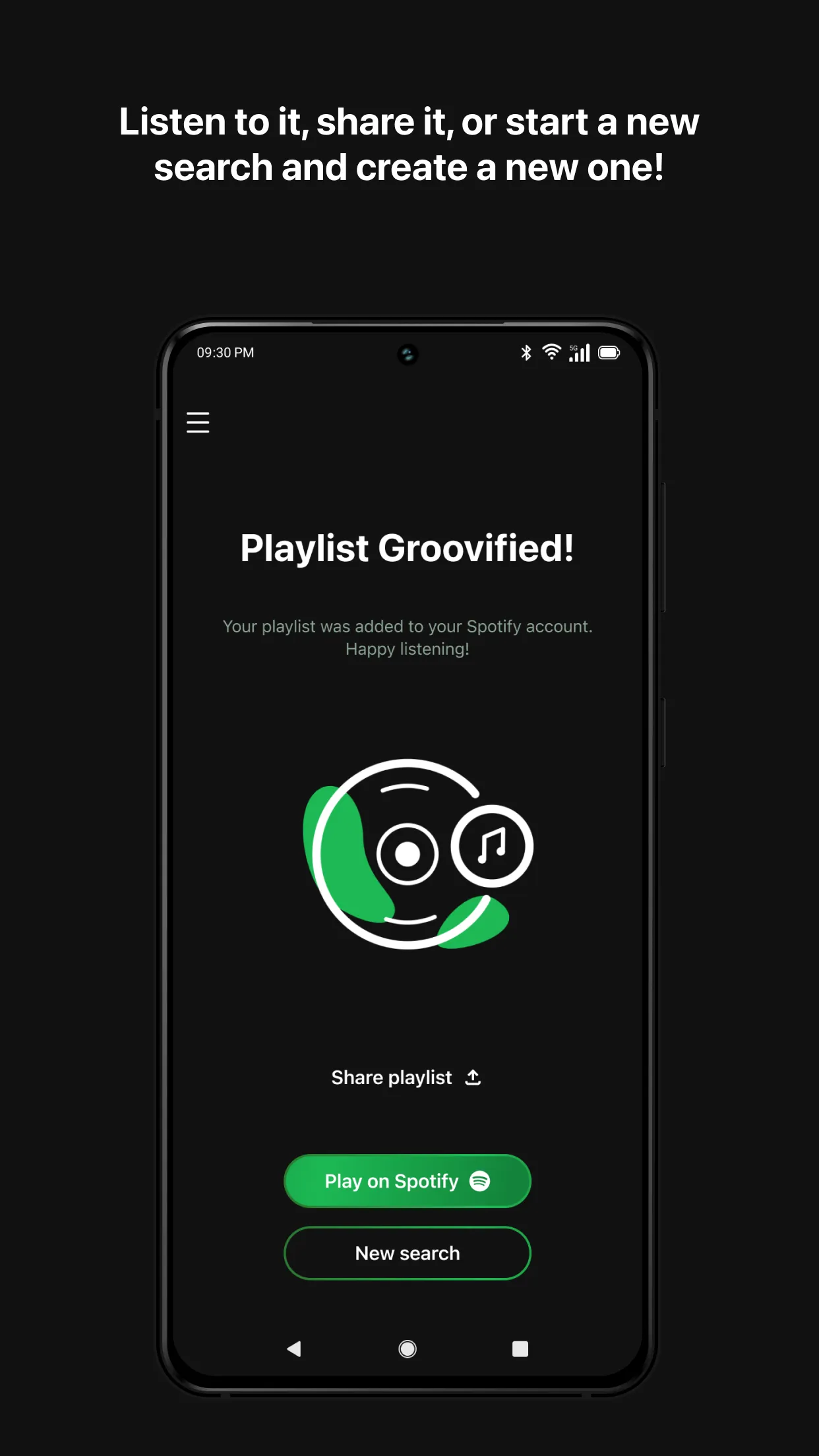 Groovifi - Playlist Generator | Indus Appstore | Screenshot