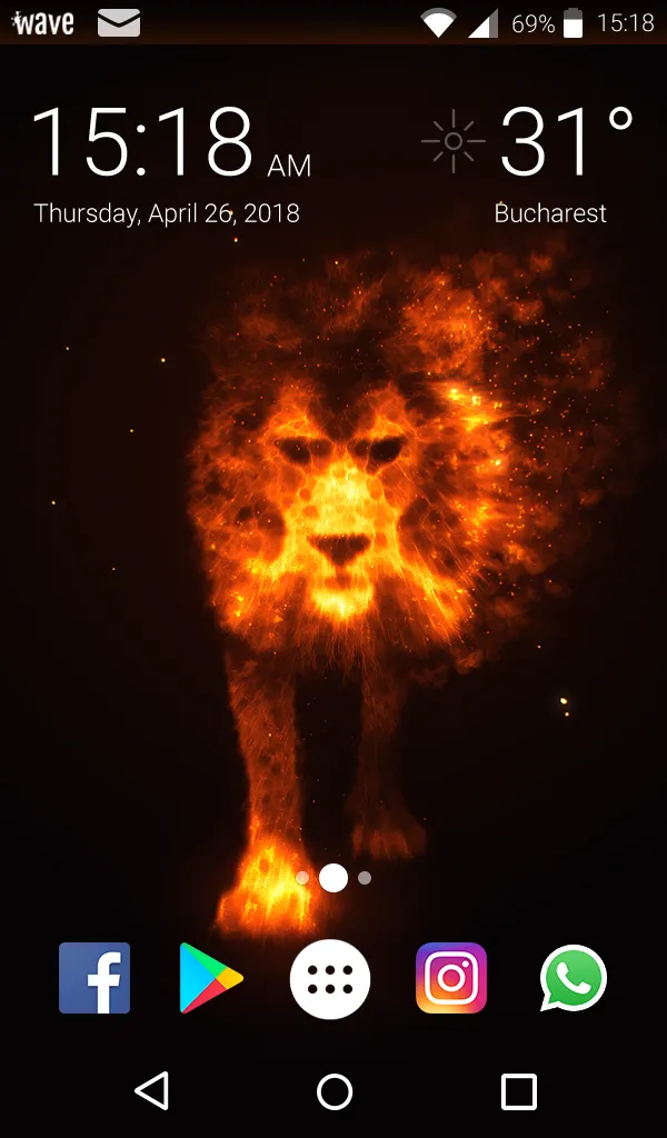 Flame Lion Wallpaper HD Theme | Indus Appstore | Screenshot