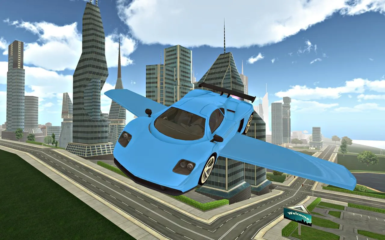 Flying Car Simulator Xtreme 3D | Indus Appstore | Screenshot