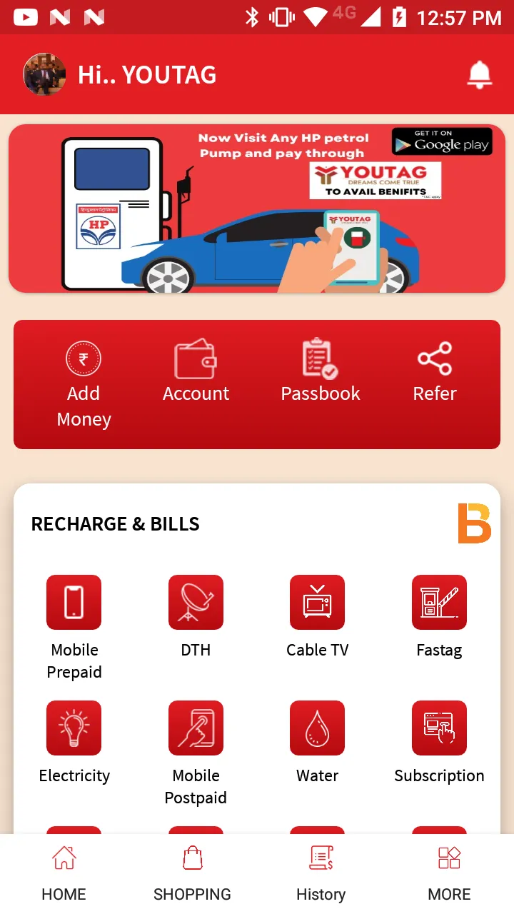 YOUTAG: Recharge, Bill Payment | Indus Appstore | Screenshot