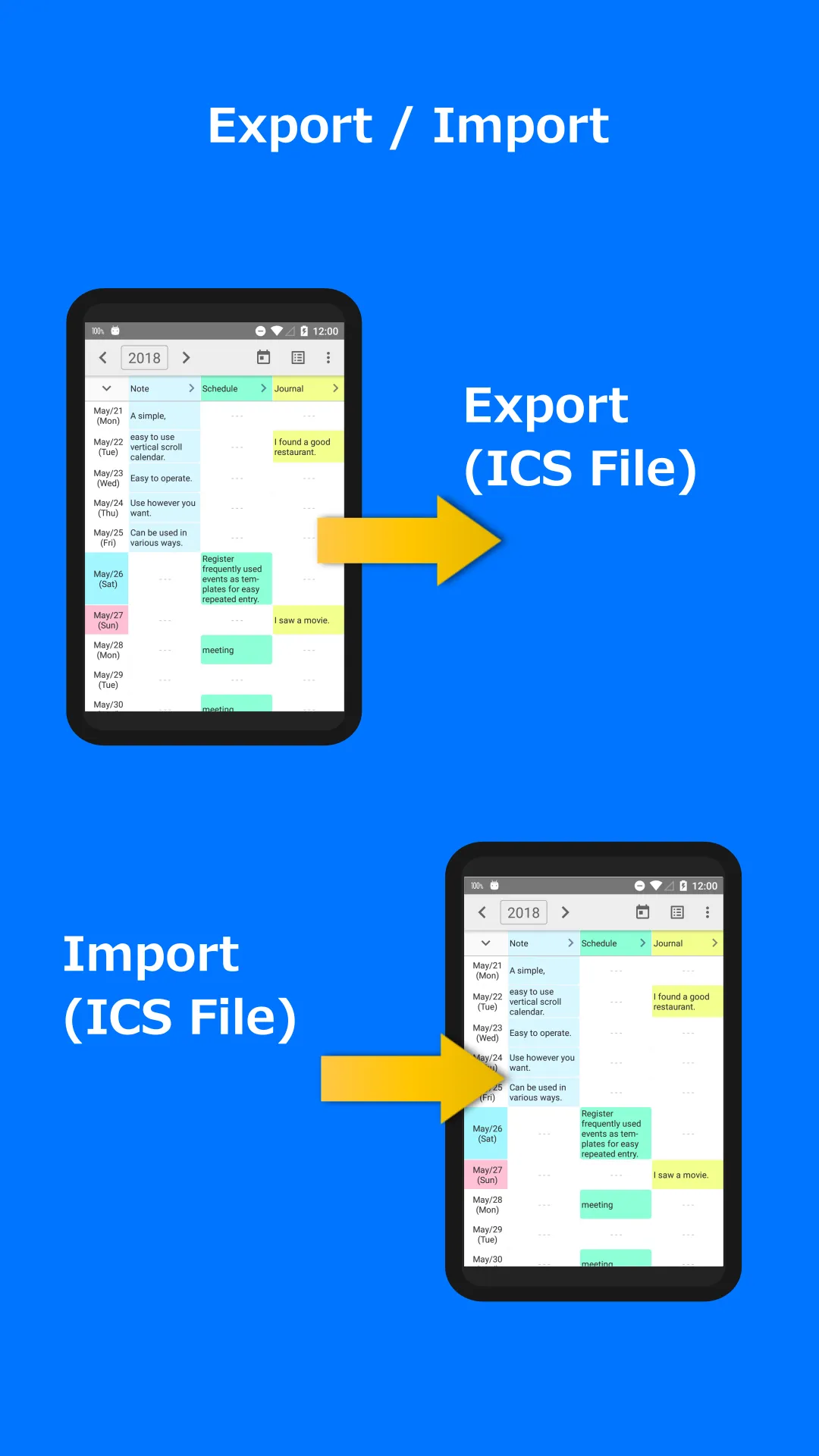 ScrollCalendar | Indus Appstore | Screenshot