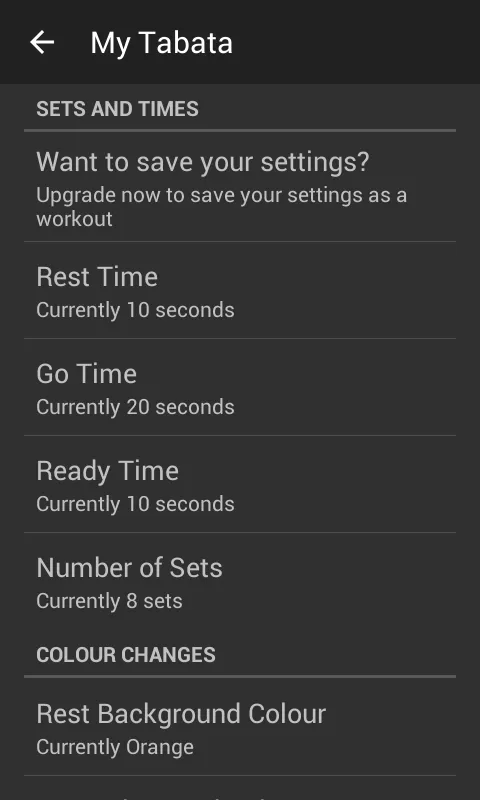 My Tabata Timer | Indus Appstore | Screenshot