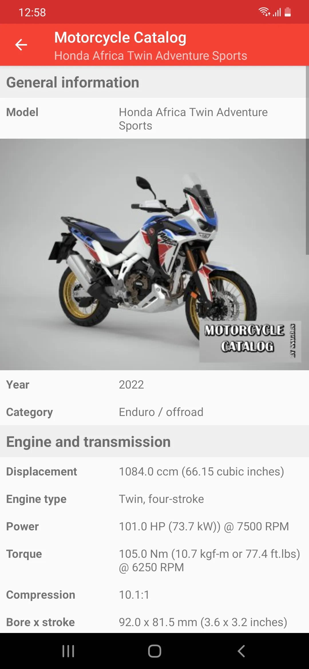 Moto Catalog: all about bikes | Indus Appstore | Screenshot