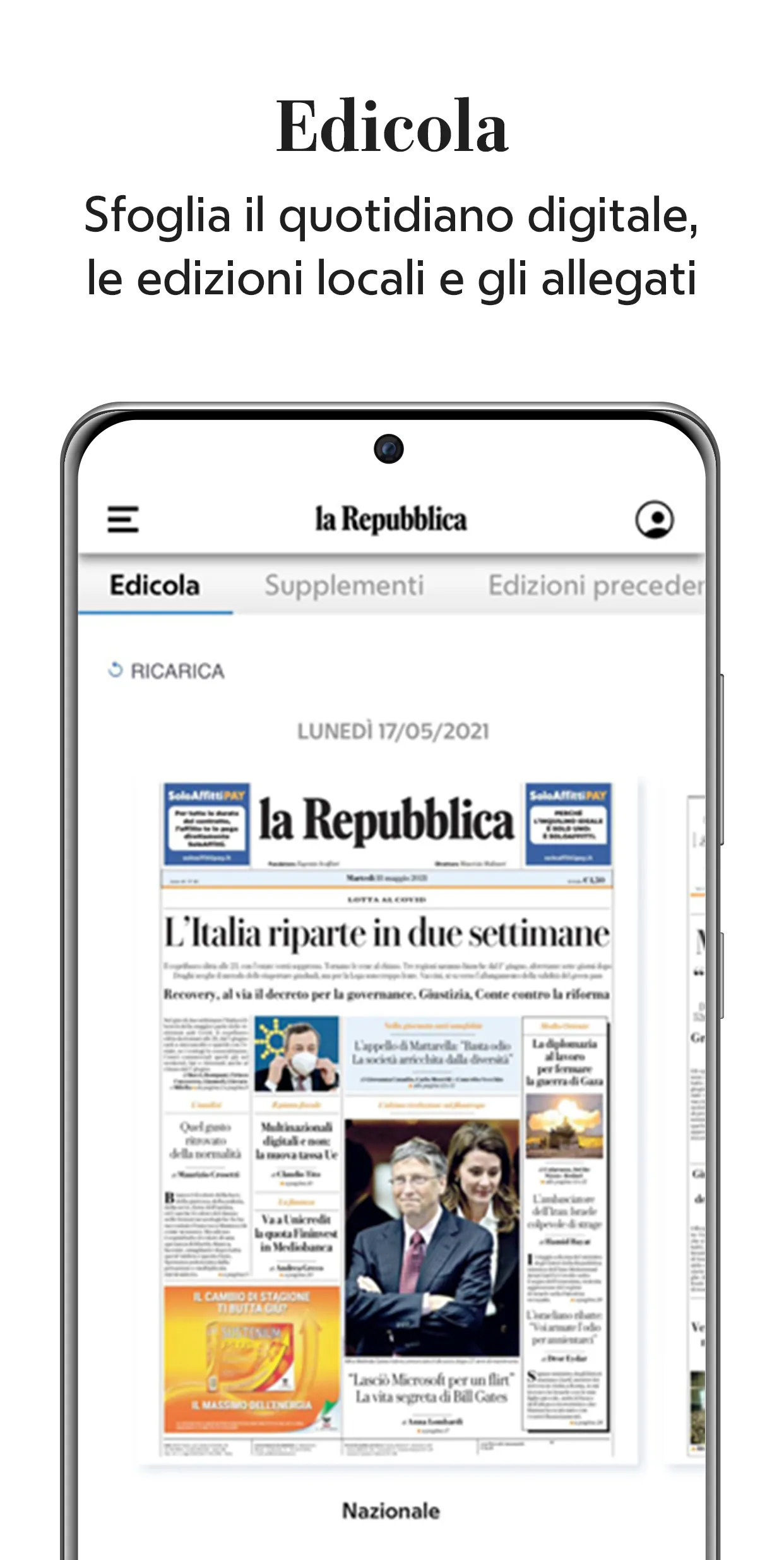 la Repubblica - news online | Indus Appstore | Screenshot