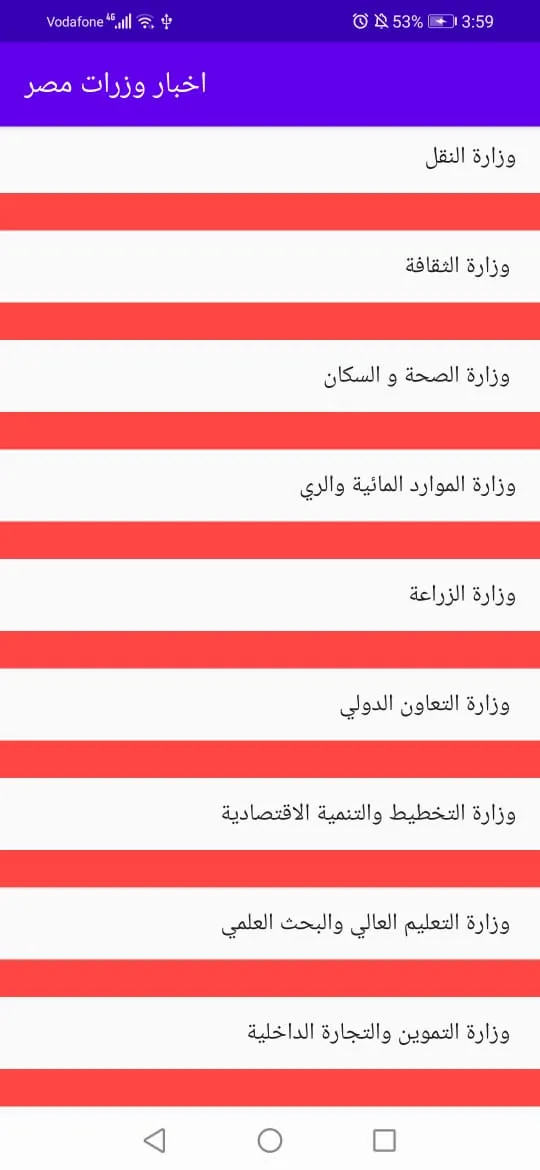 اخبار وزرات مصر | Indus Appstore | Screenshot