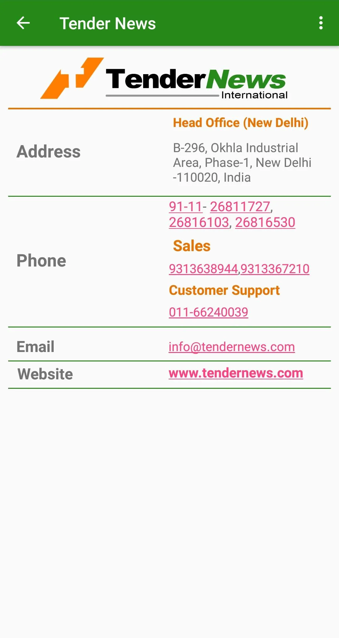 TenderNews | Indus Appstore | Screenshot