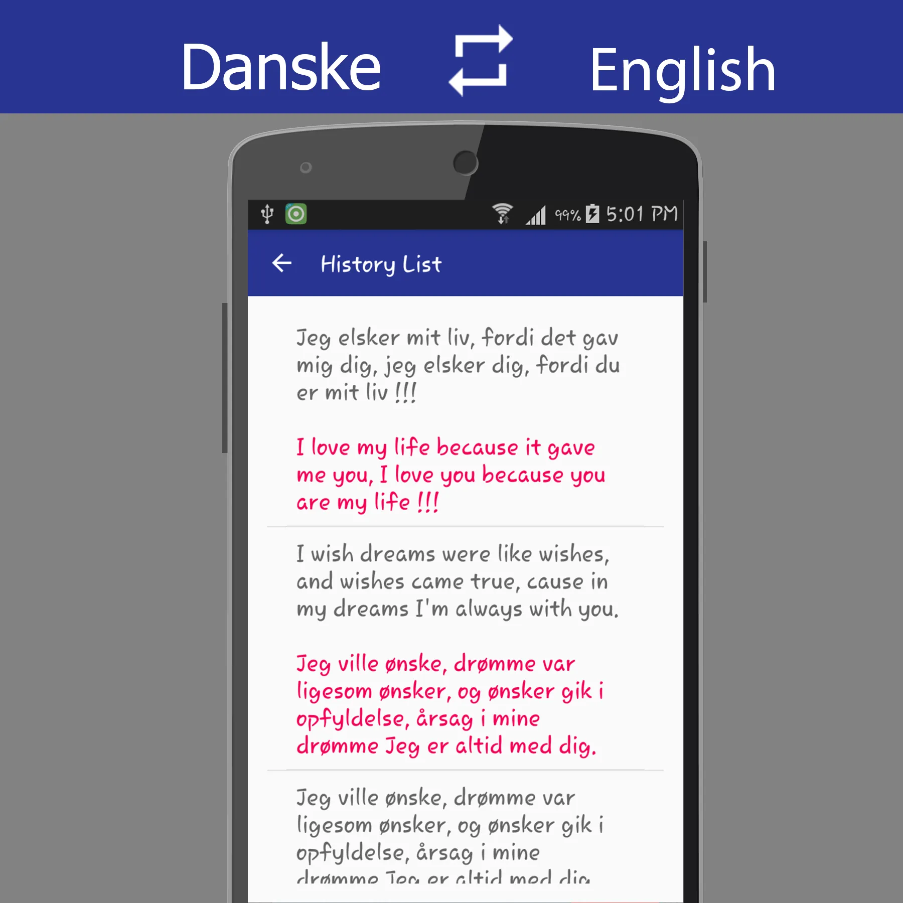 Danish English Translator | Indus Appstore | Screenshot