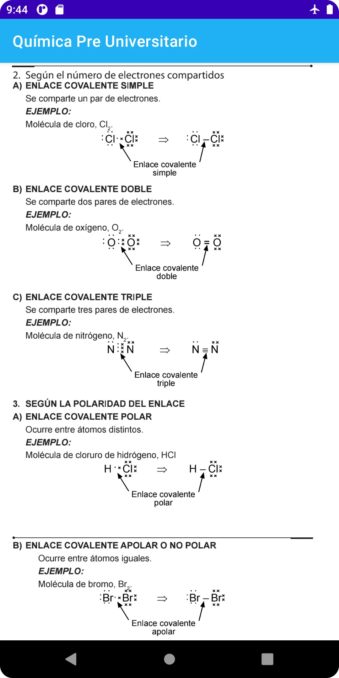 Química Pre Universitario | Indus Appstore | Screenshot