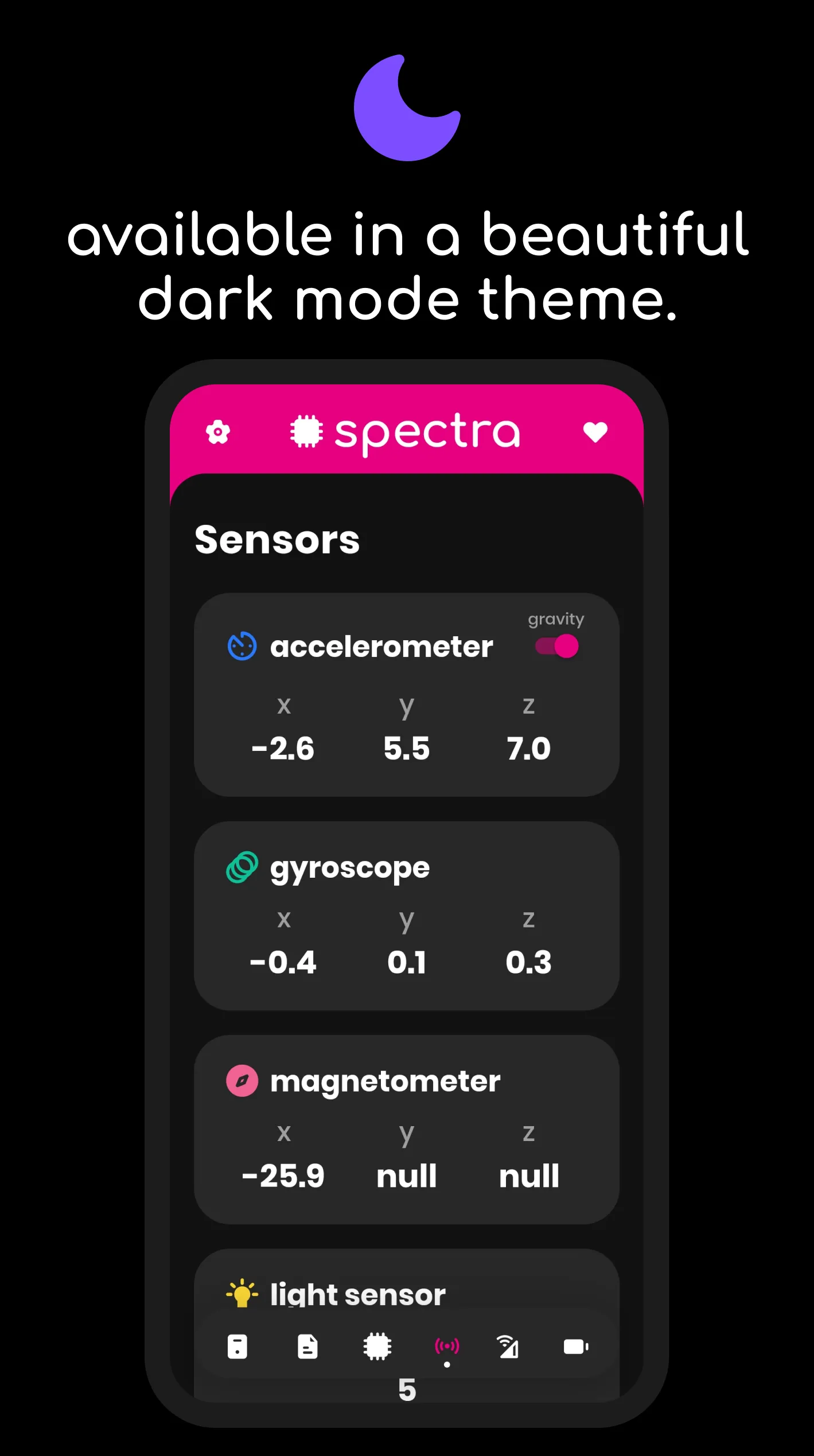 Spectra: device info | Indus Appstore | Screenshot