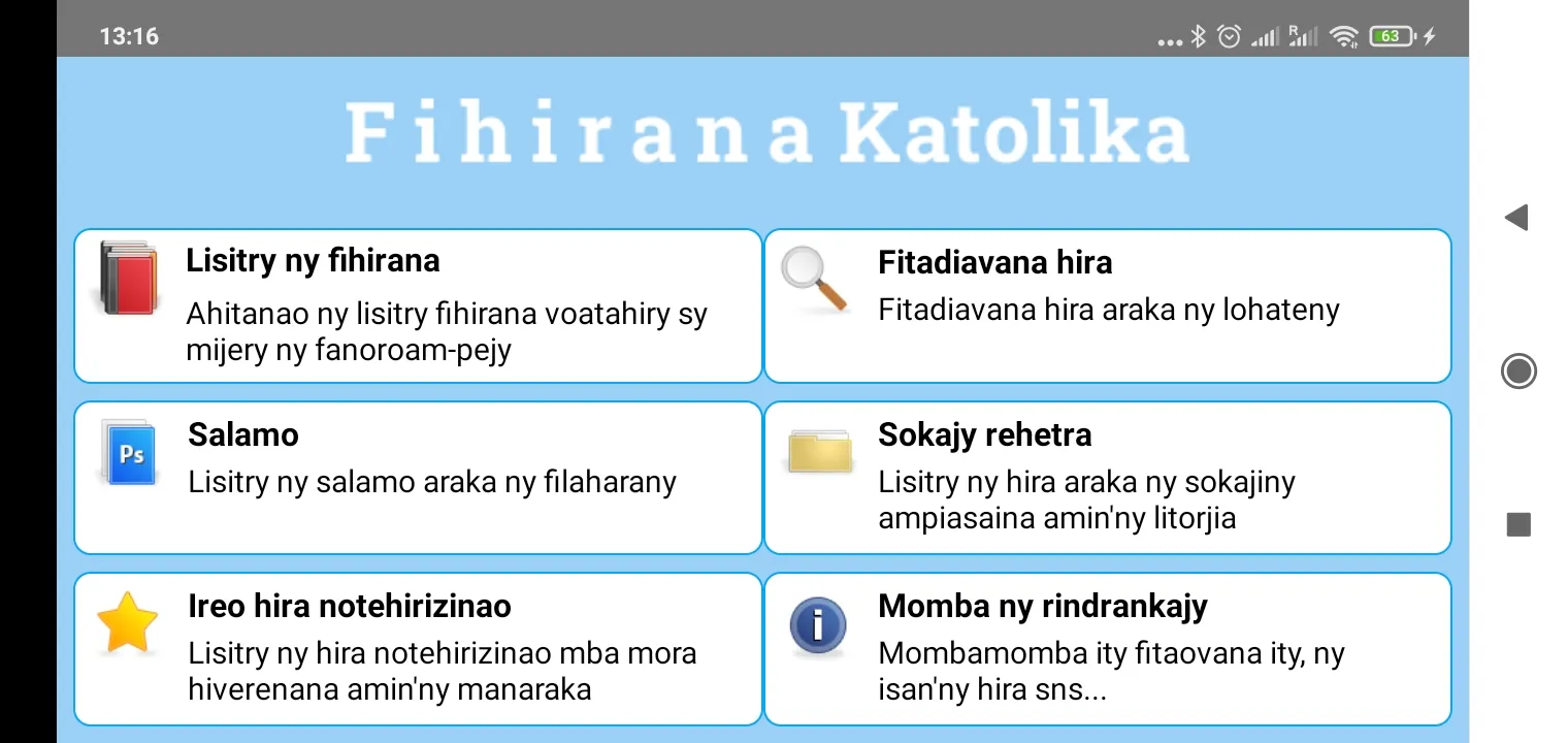 Fihirana Katolika | Indus Appstore | Screenshot