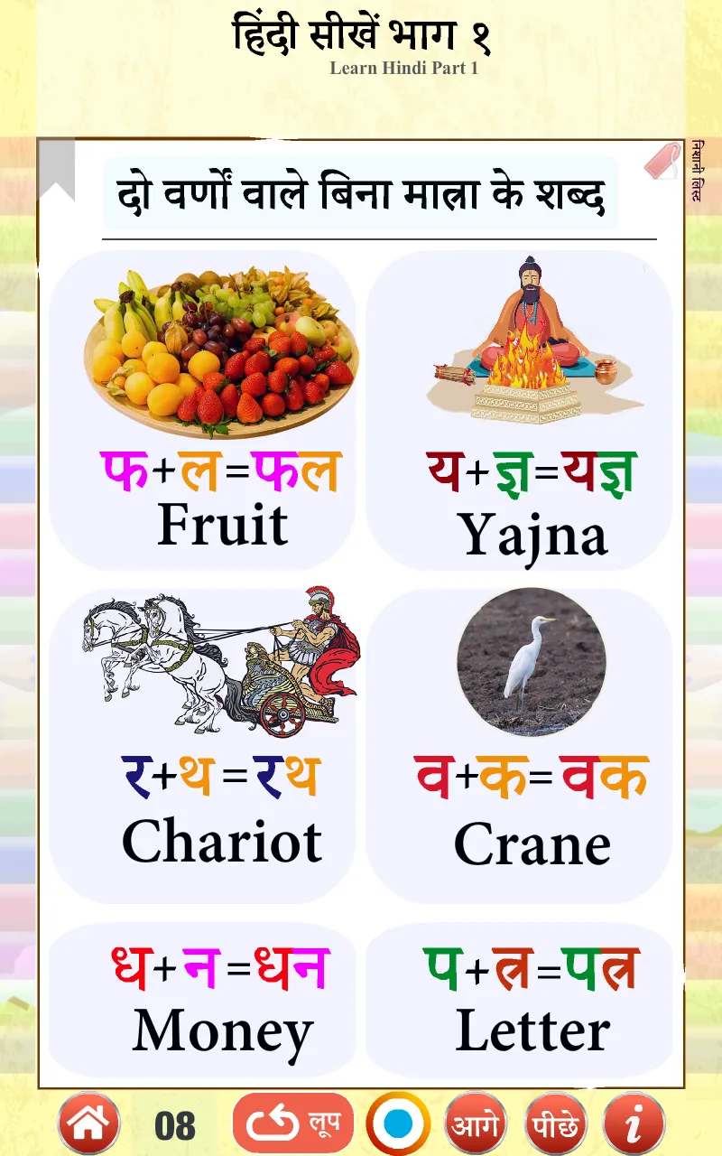 Learn Hindi Part 1 with Audio | Indus Appstore | Screenshot