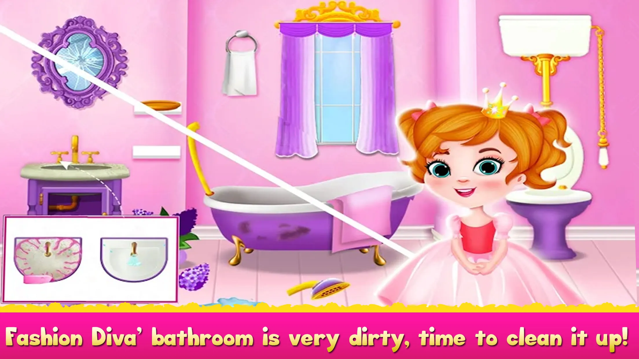 Cleaning games for Kids Girls | Indus Appstore | Screenshot